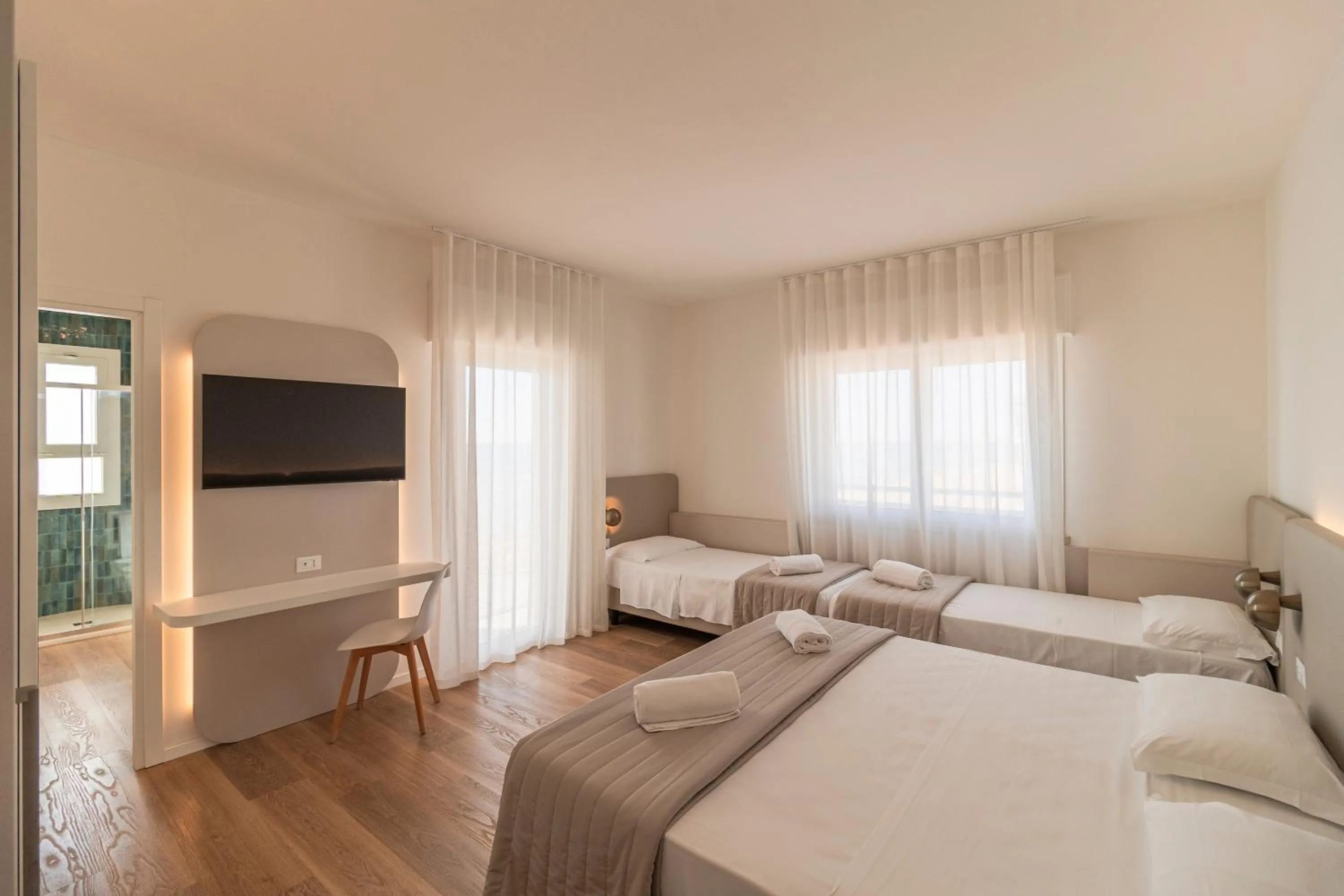 Bed in Hotel Concordia