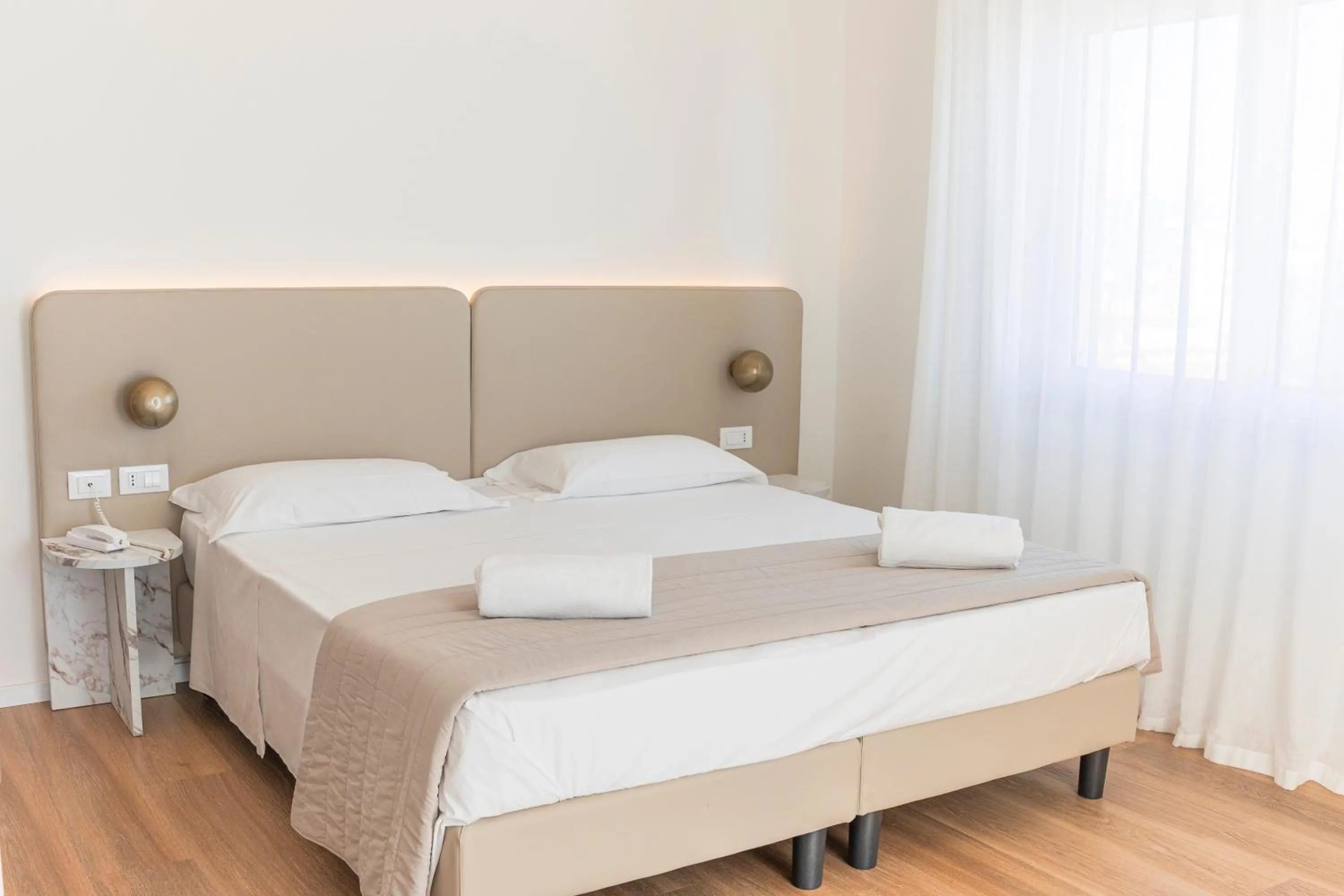 Bed in Hotel Concordia