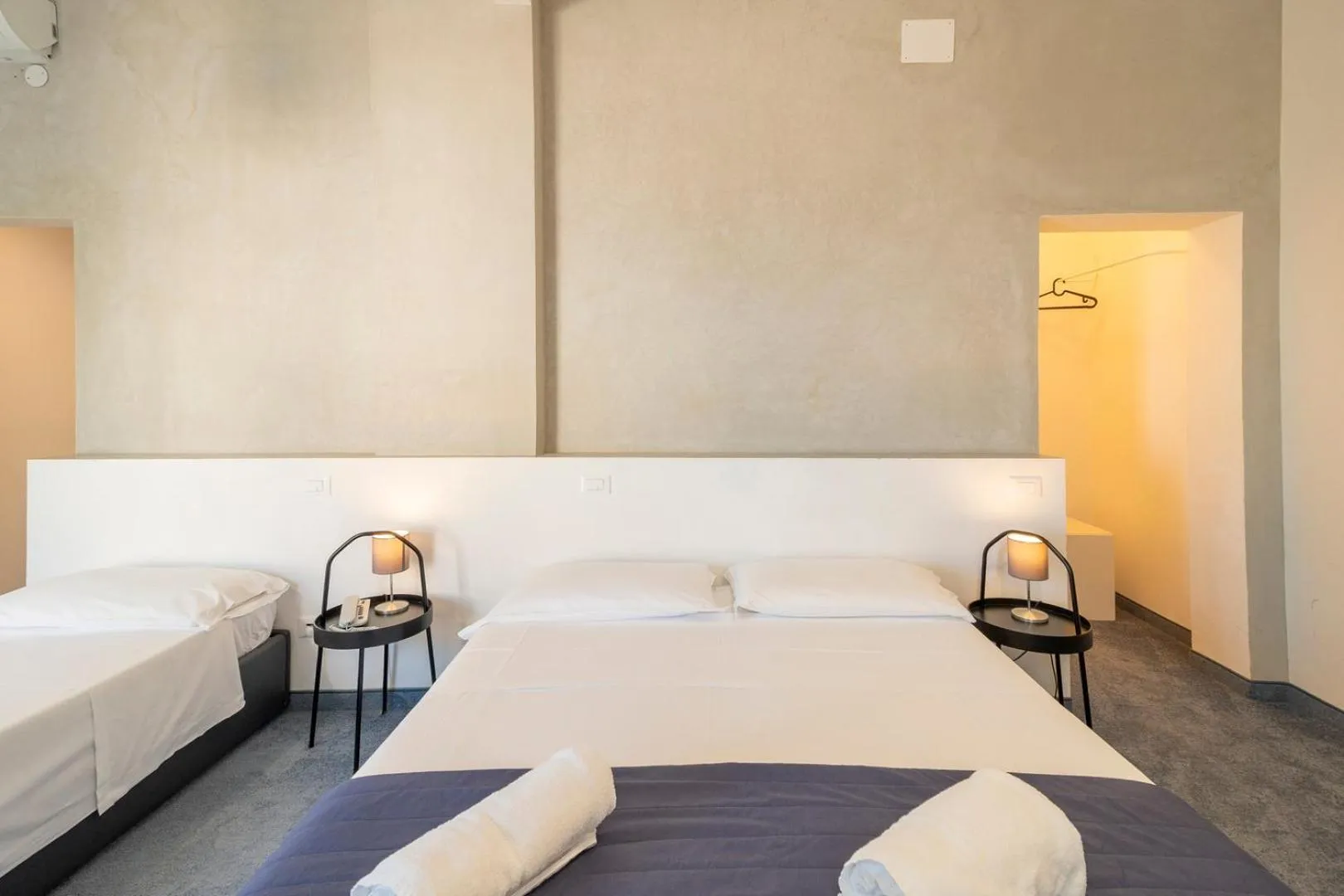 Bed in Hotel Concordia