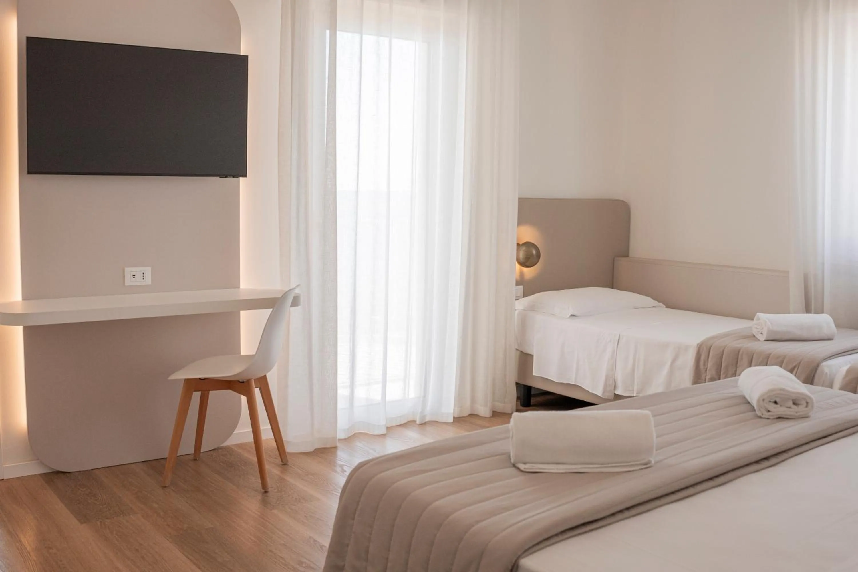 Bed in Hotel Concordia