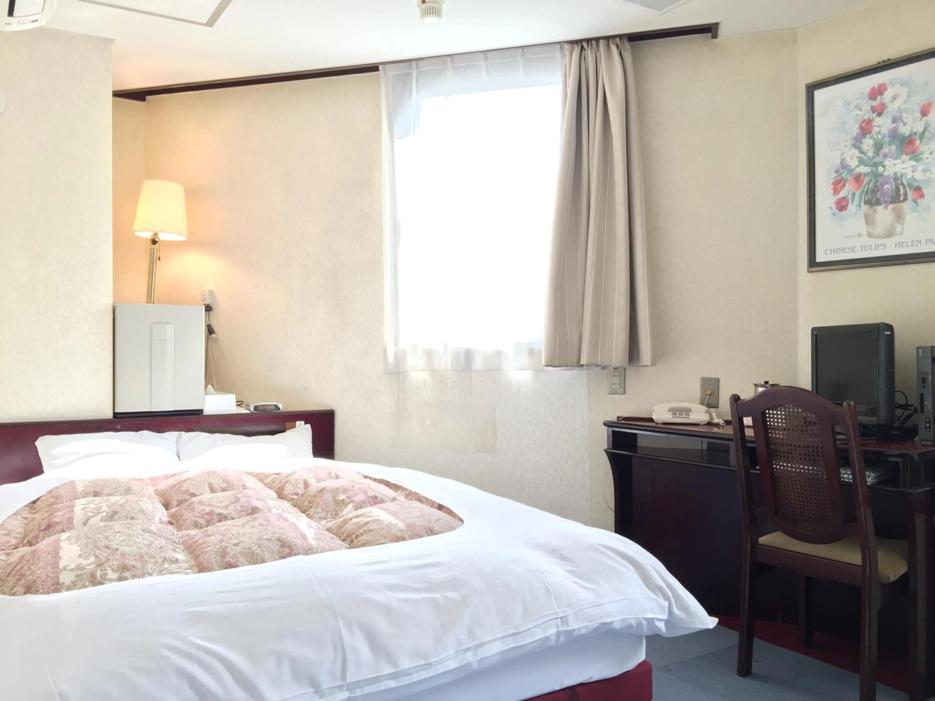 Bed in Green Hill Hotel Tennoji Ekimae