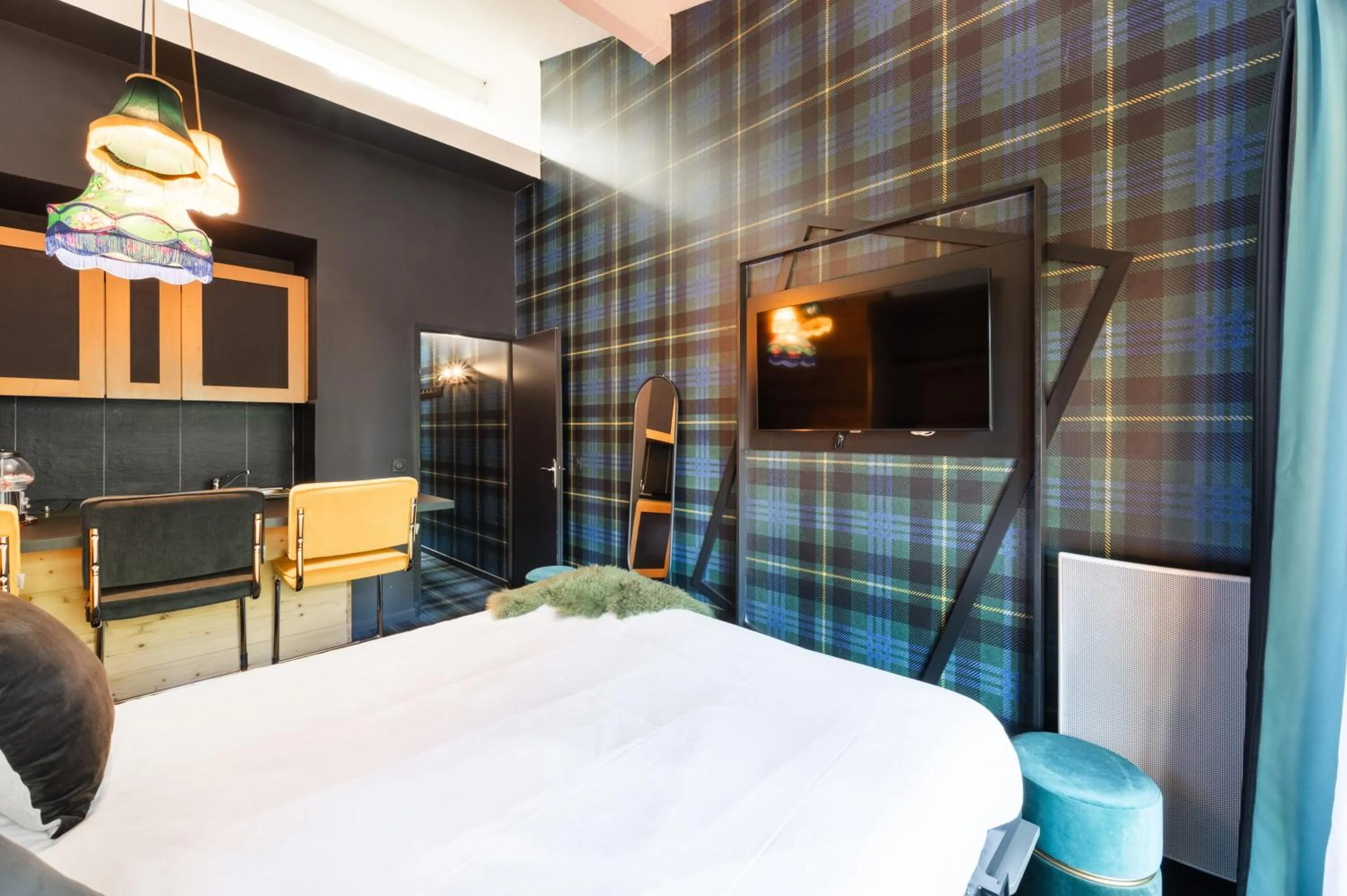 Kitchen or kitchenette, Bed in Mamie Megève