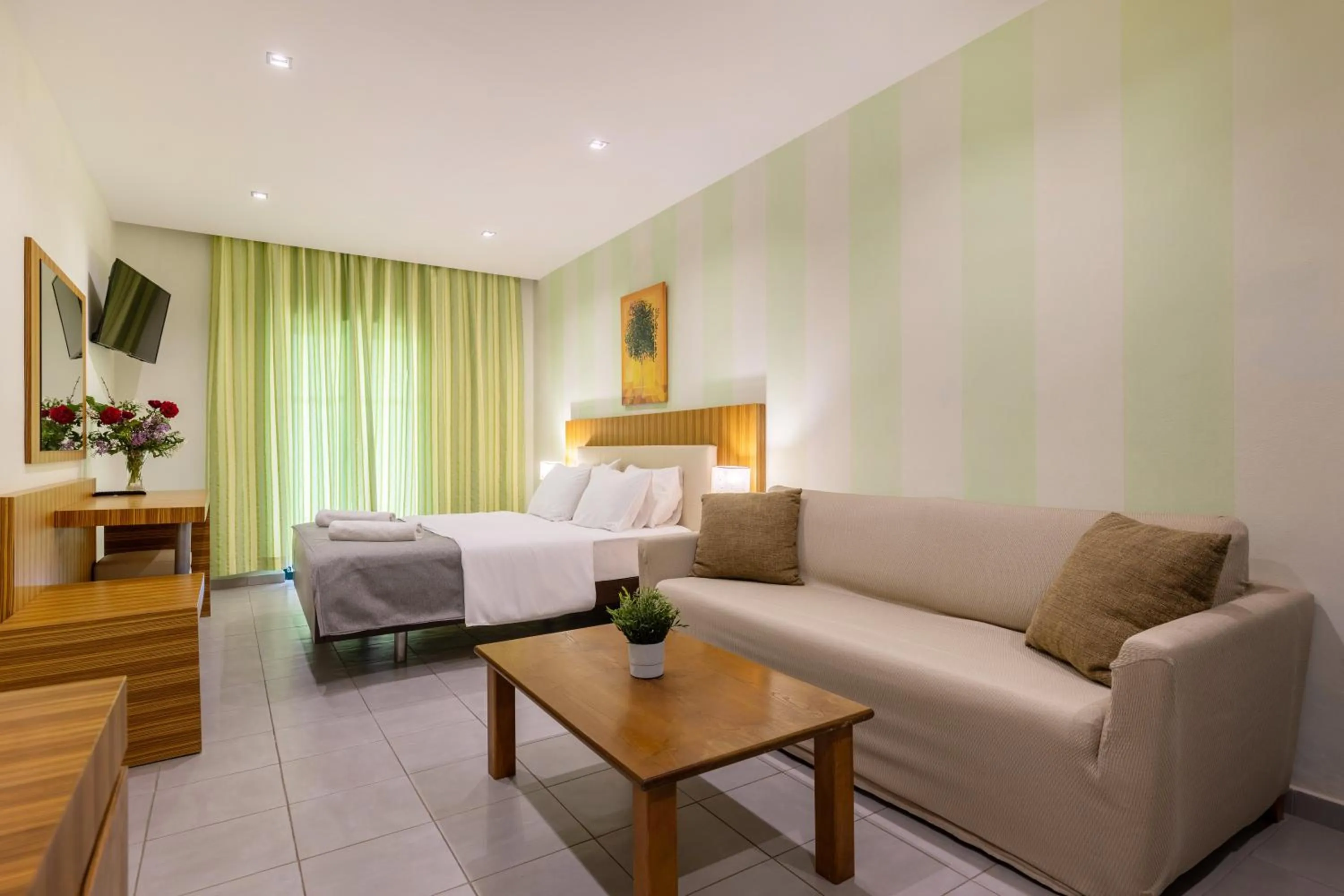 Bed in Agrilia Hotel Adults Only