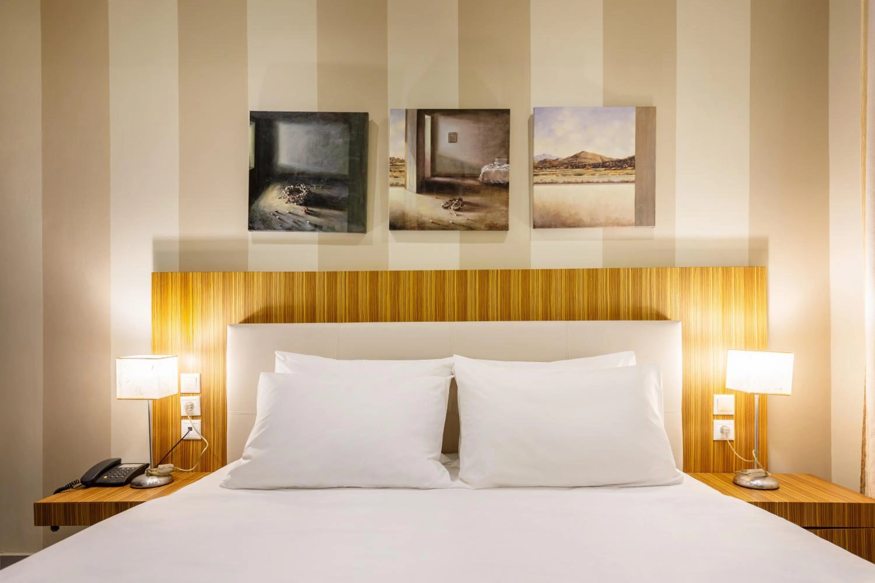 Bed in Agrilia Hotel Adults Only