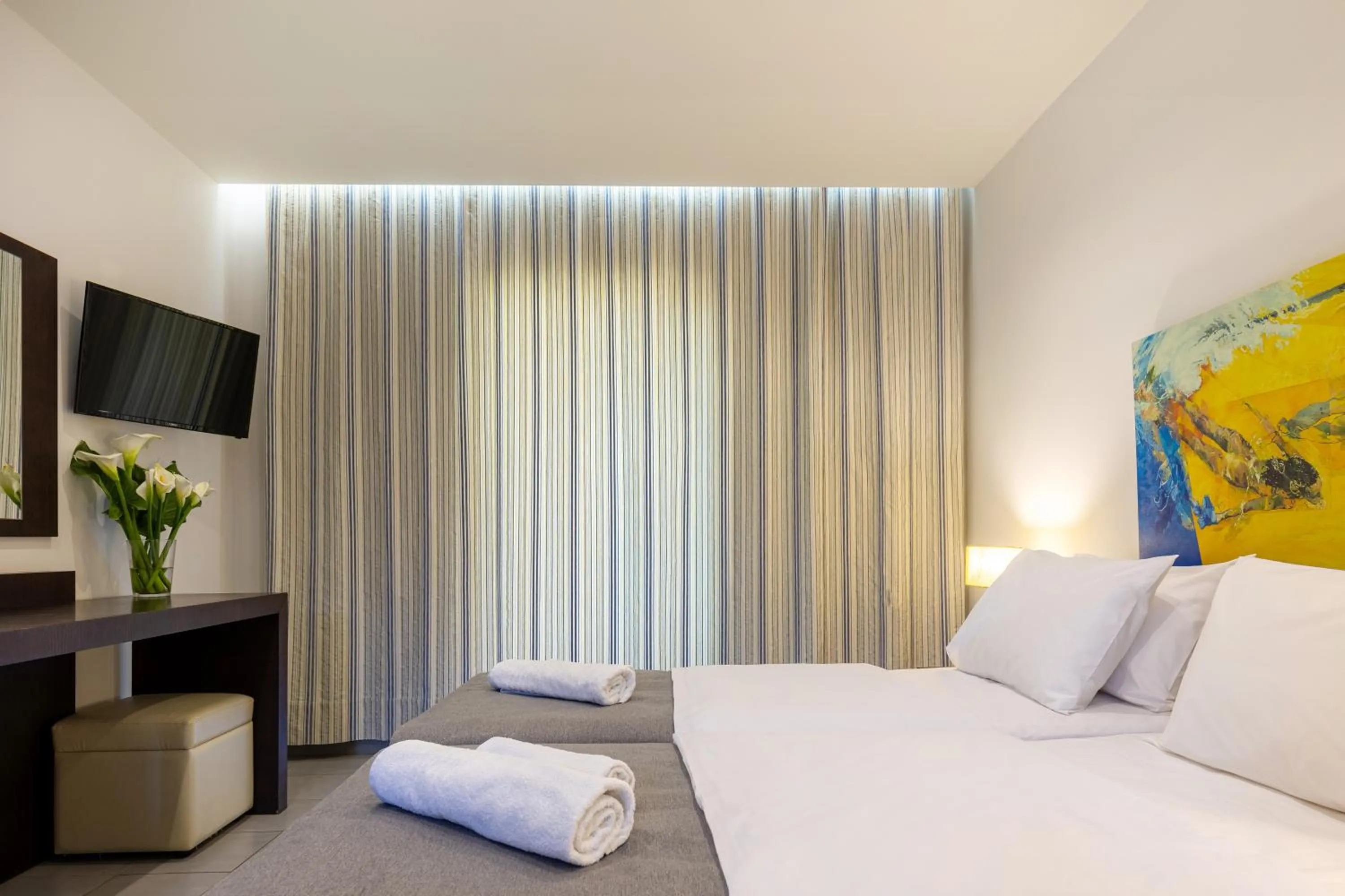 Bed in Agrilia Hotel Adults Only