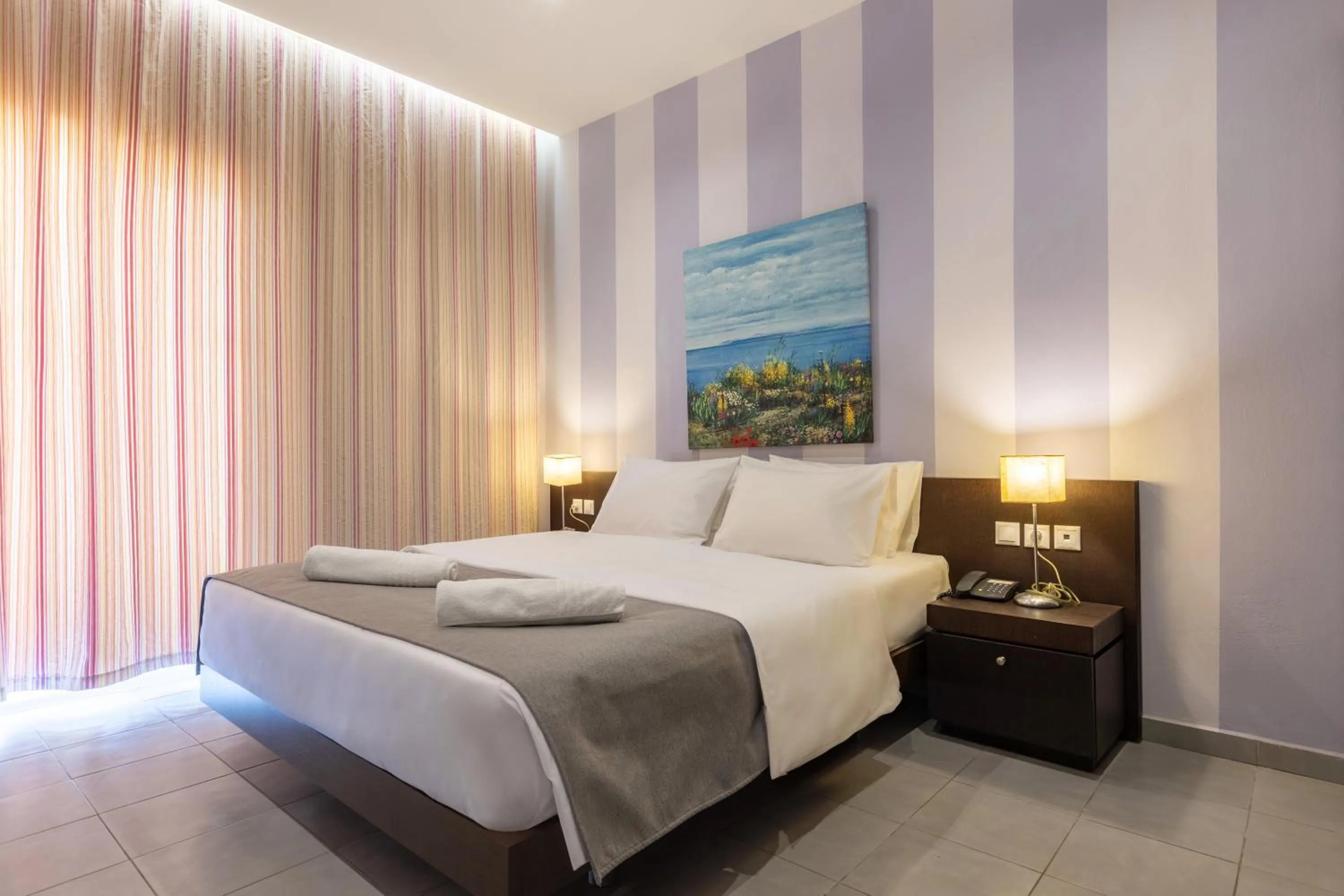 Bed in Agrilia Hotel Adults Only