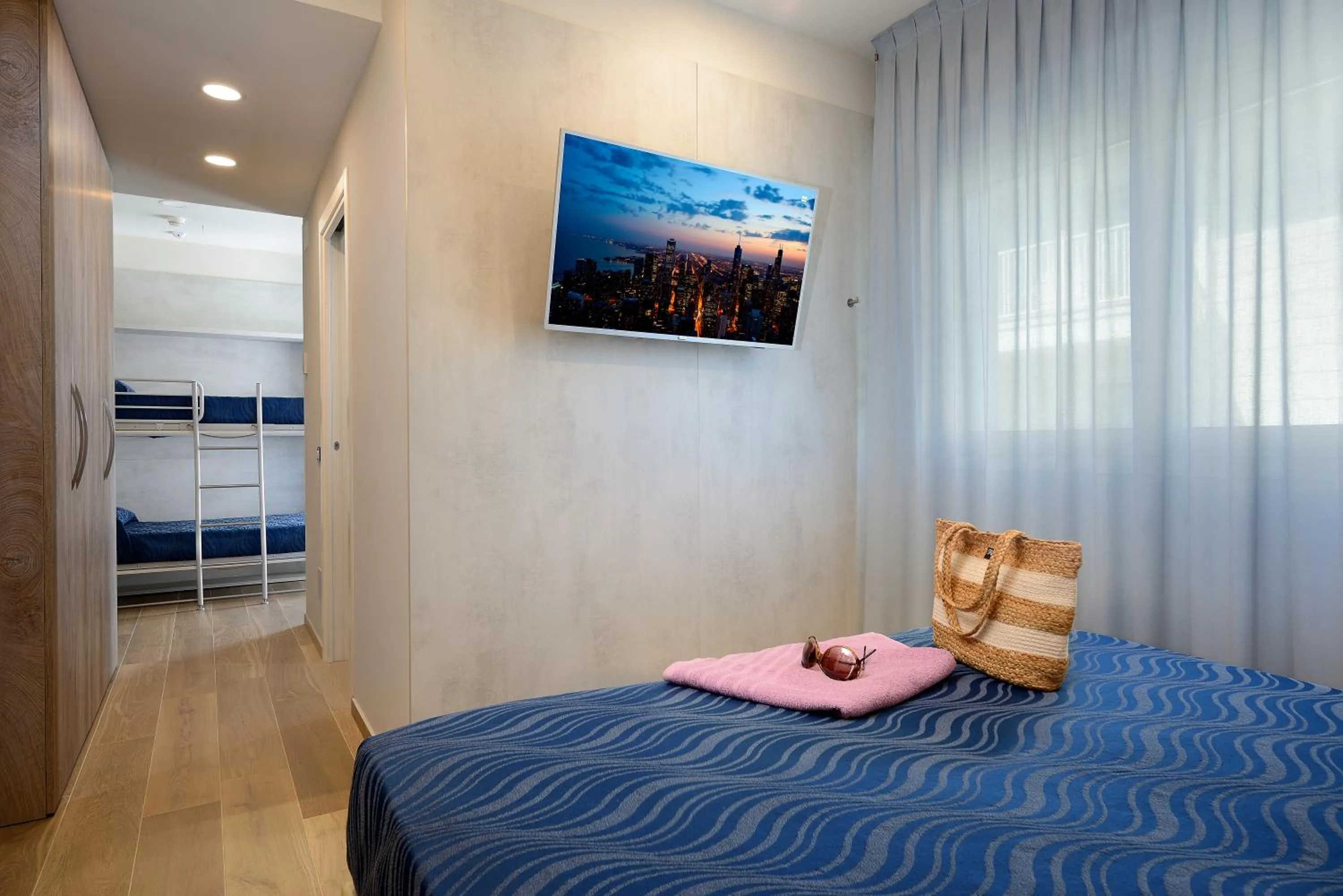 Bed in Hotel Marilena