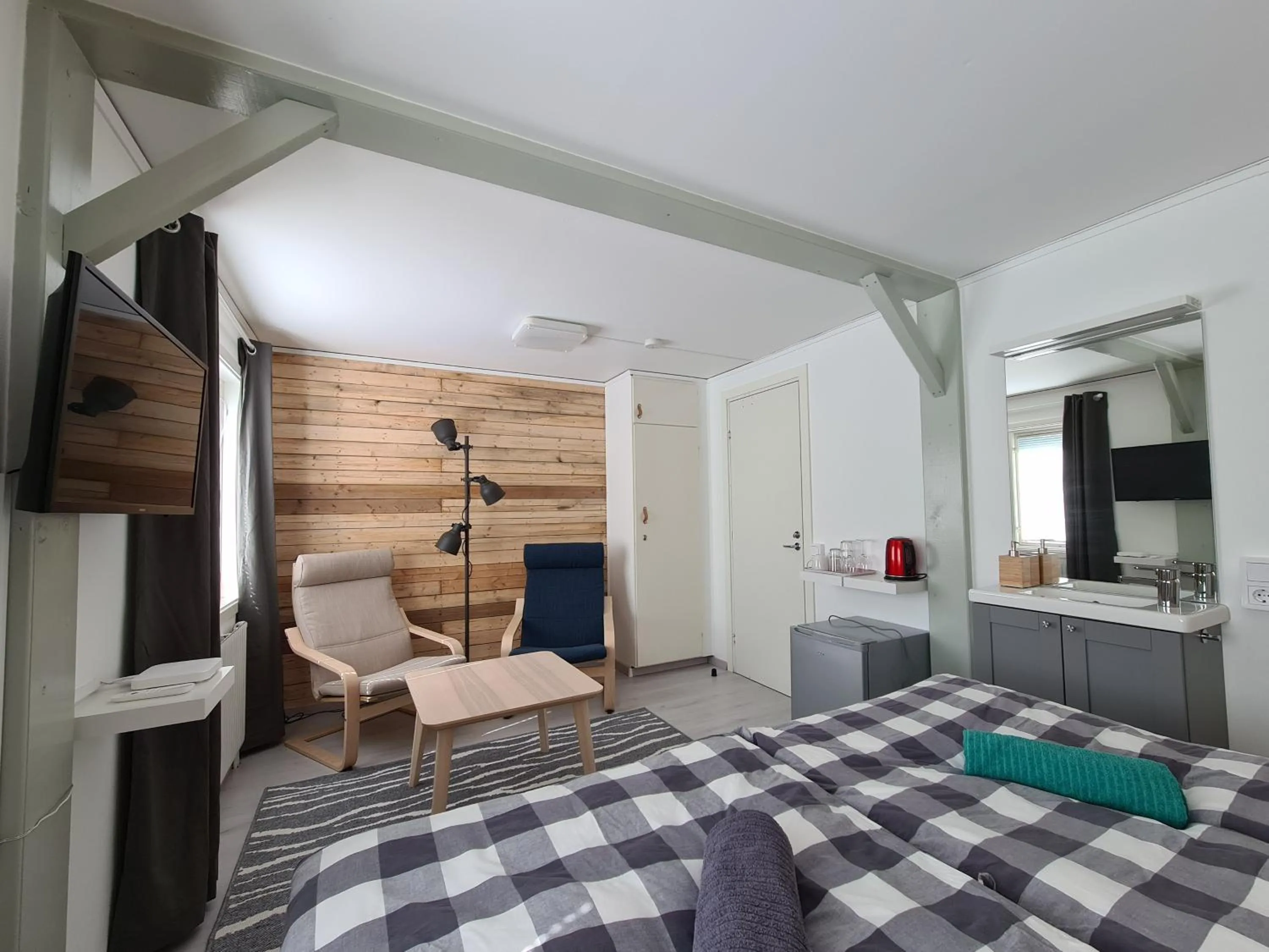 Seating area, Bed in Den Sovande Älgen