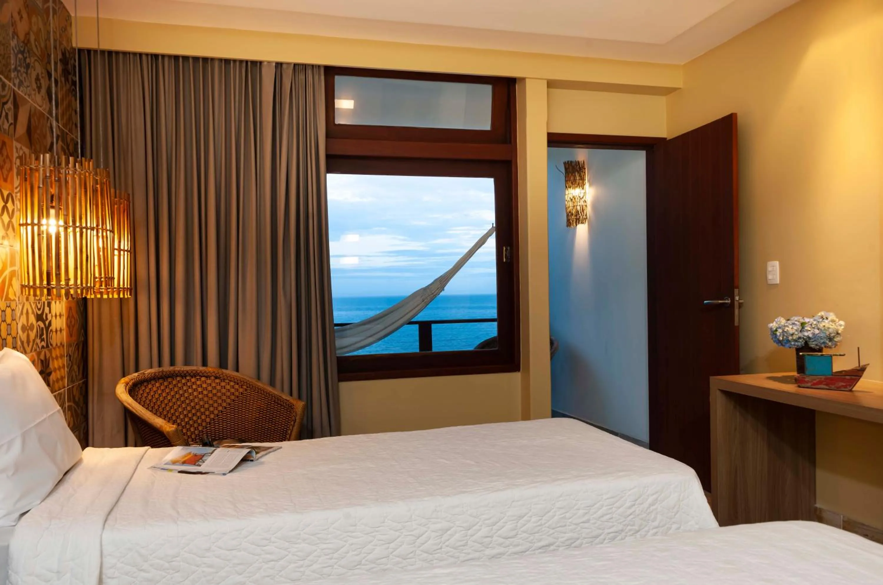 Bed in Hotel Pontal de Ubu