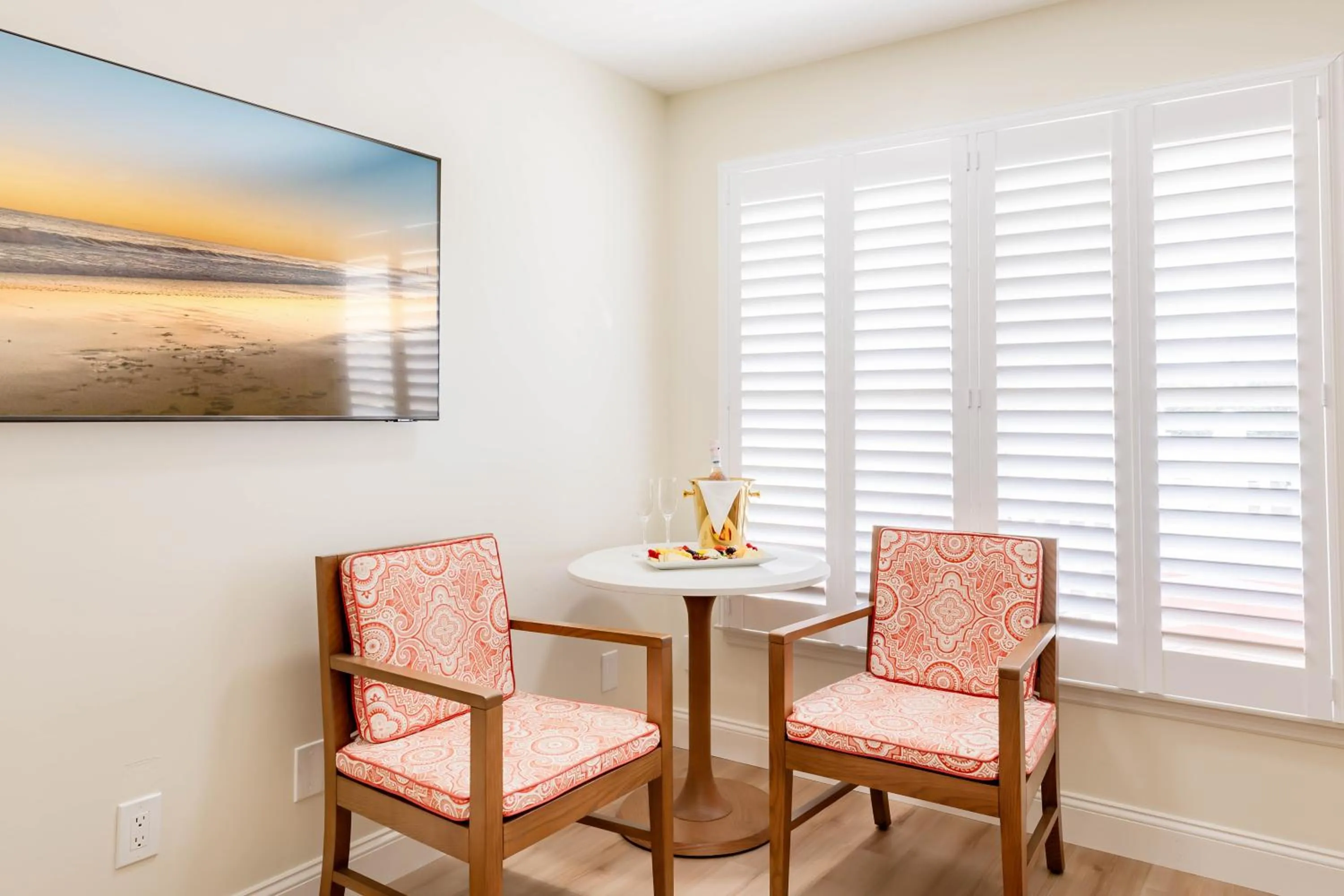 Seating area in The Beach Club on Madison Avenue