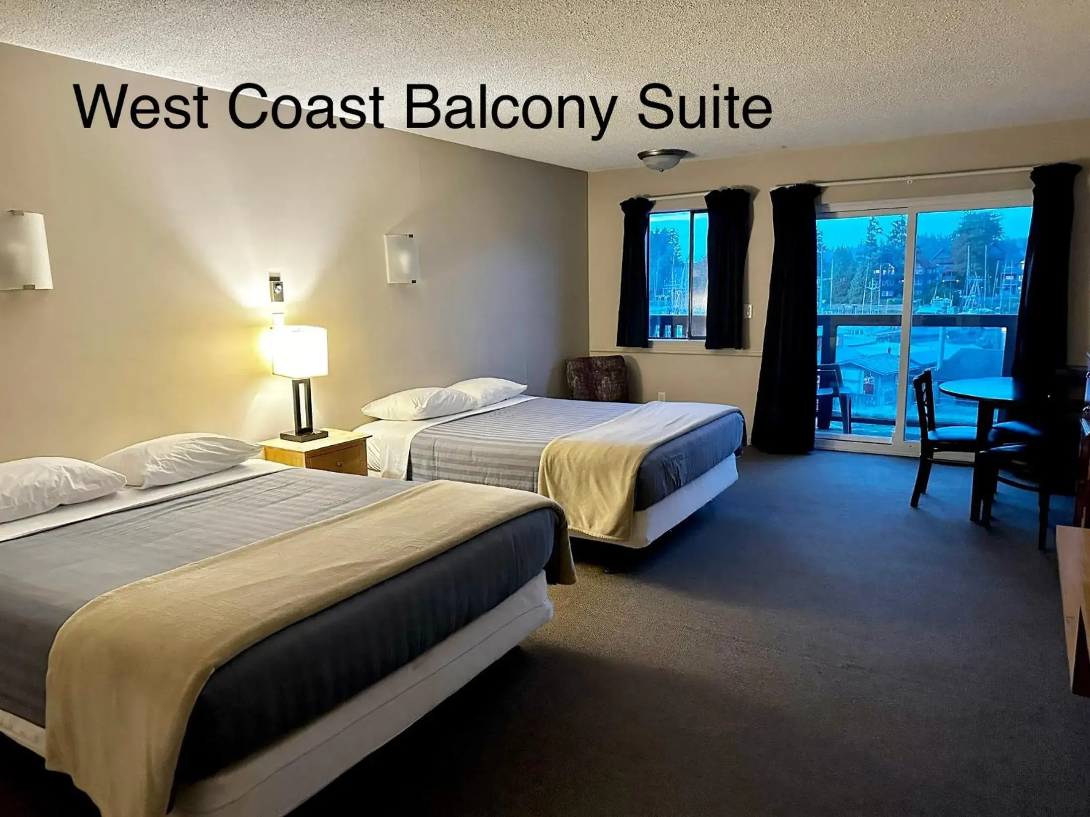 Queen Room with Two Queen Beds and Harbor View in West Coast Motel on the Harbour Queen Room with Two Queen Beds and Harbor View in West Coast Motel on the Harbour