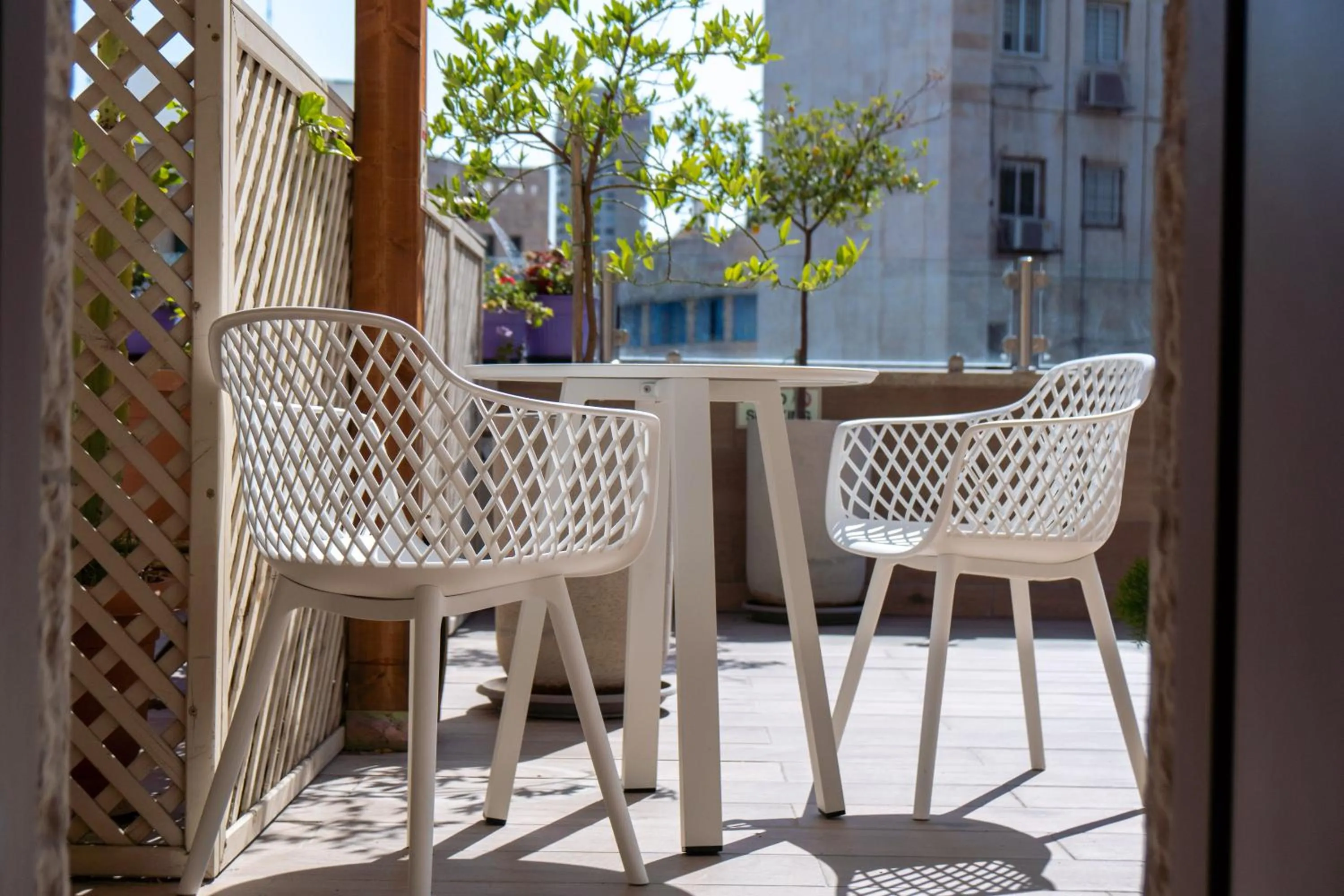 Balcony/Terrace in Shlomtzi Hotel
