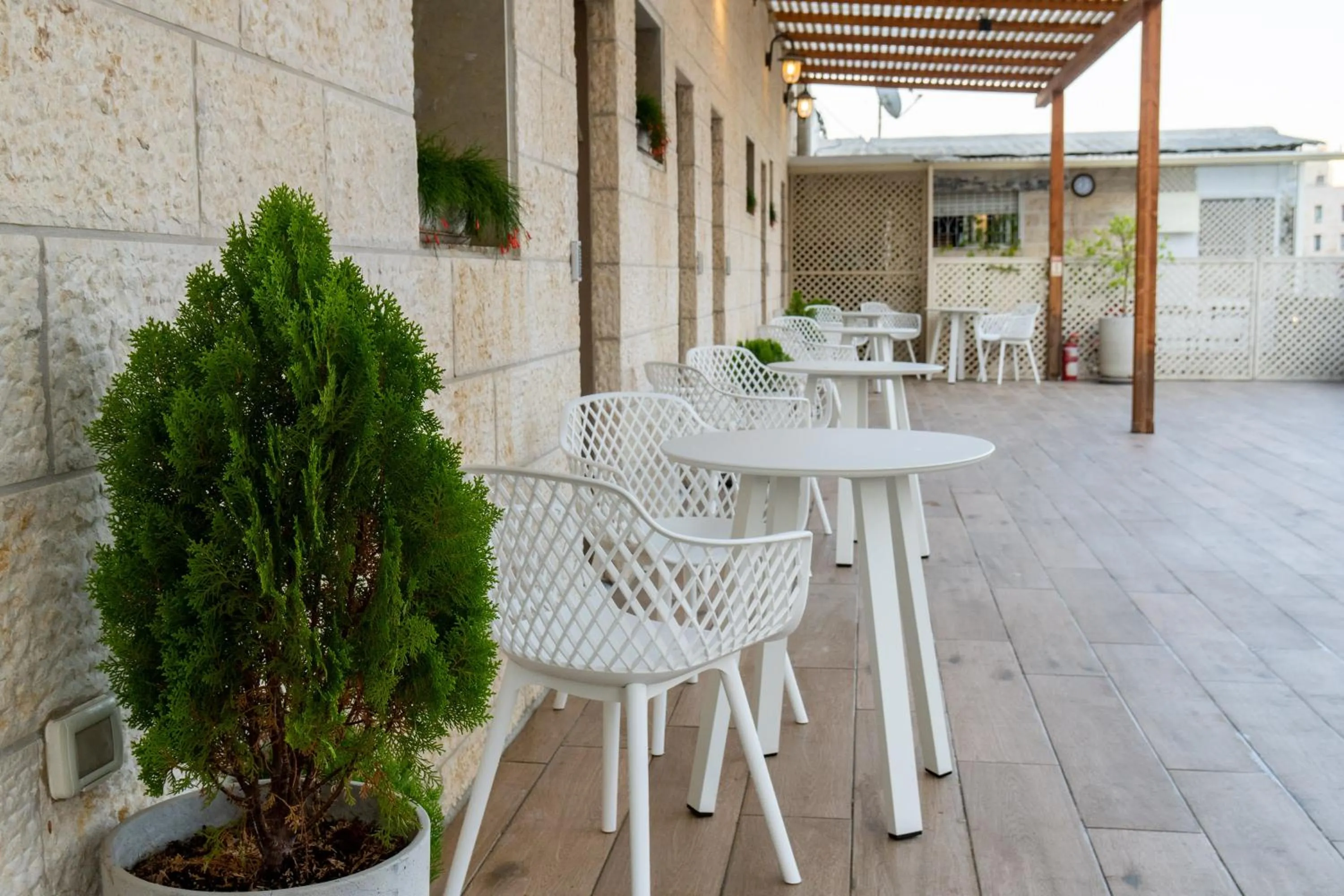 Balcony/Terrace in Shlomtzi Hotel