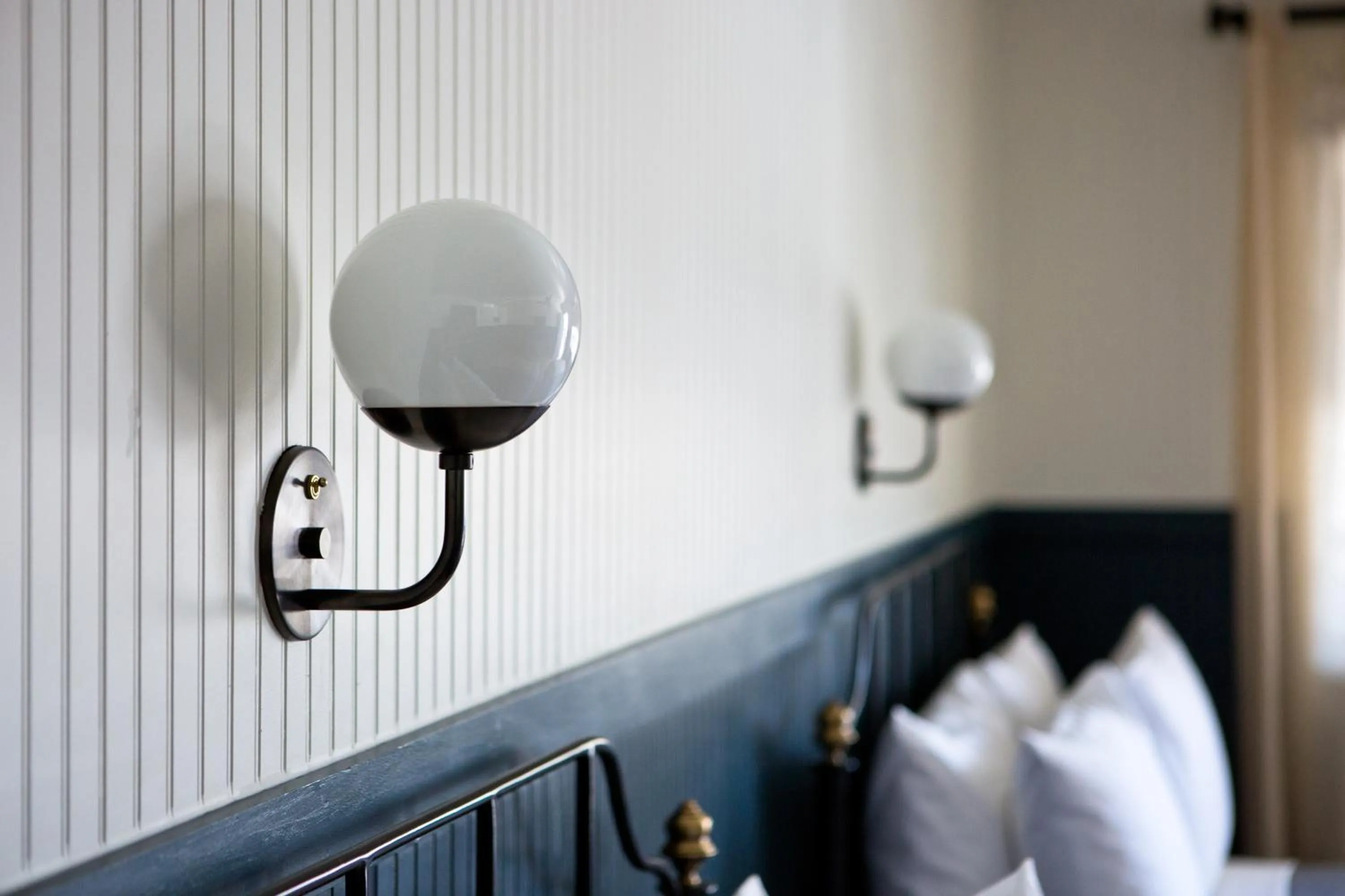 Decorative detail, Bed in Anvil Hotel