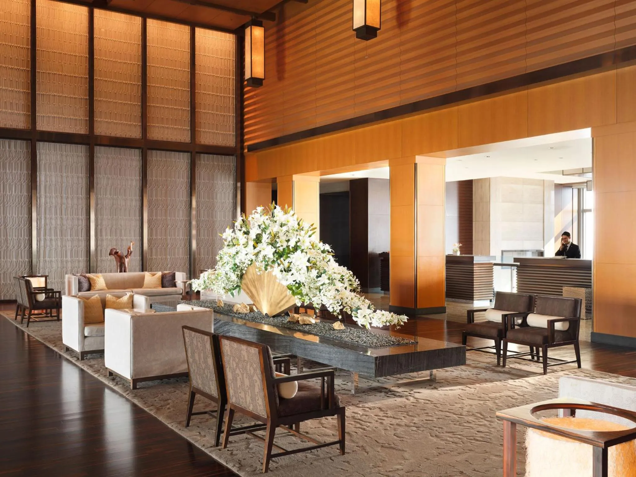 Lobby or reception in Mandarin Oriental, Tokyo