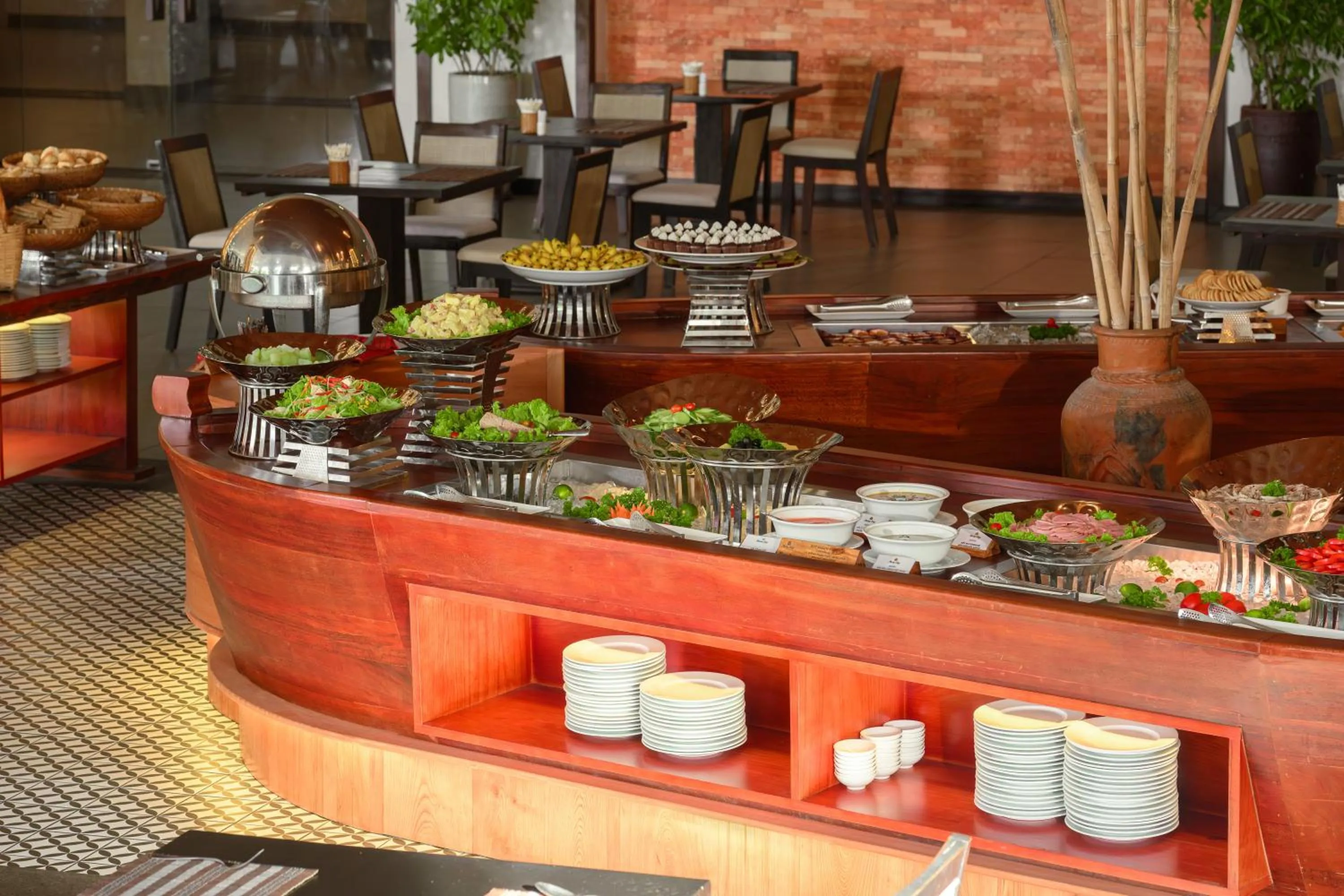 Buffet breakfast in Muine Bay Resort