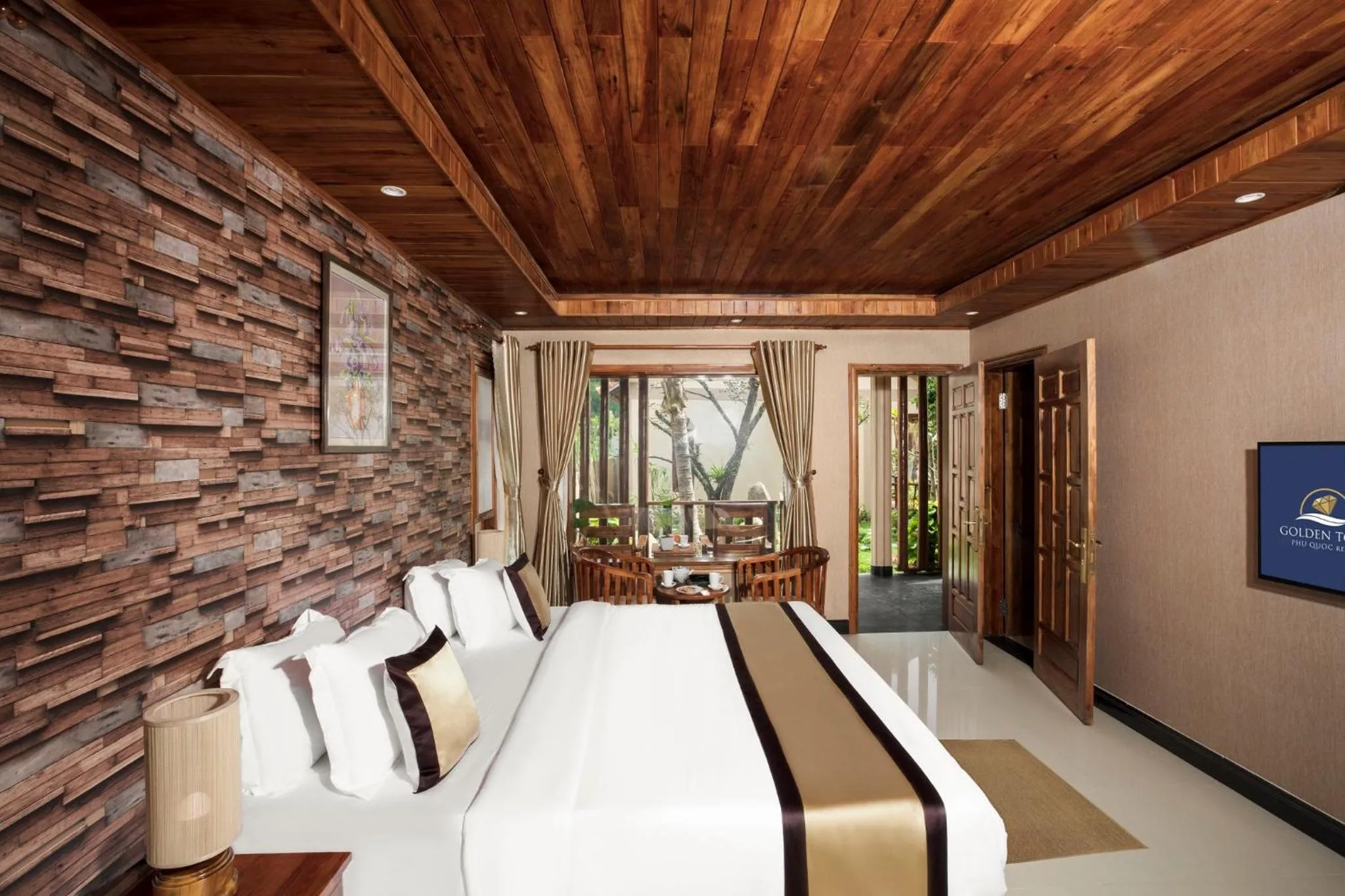 Bedroom, Bed in Golden Topaz Phu Quoc Resort