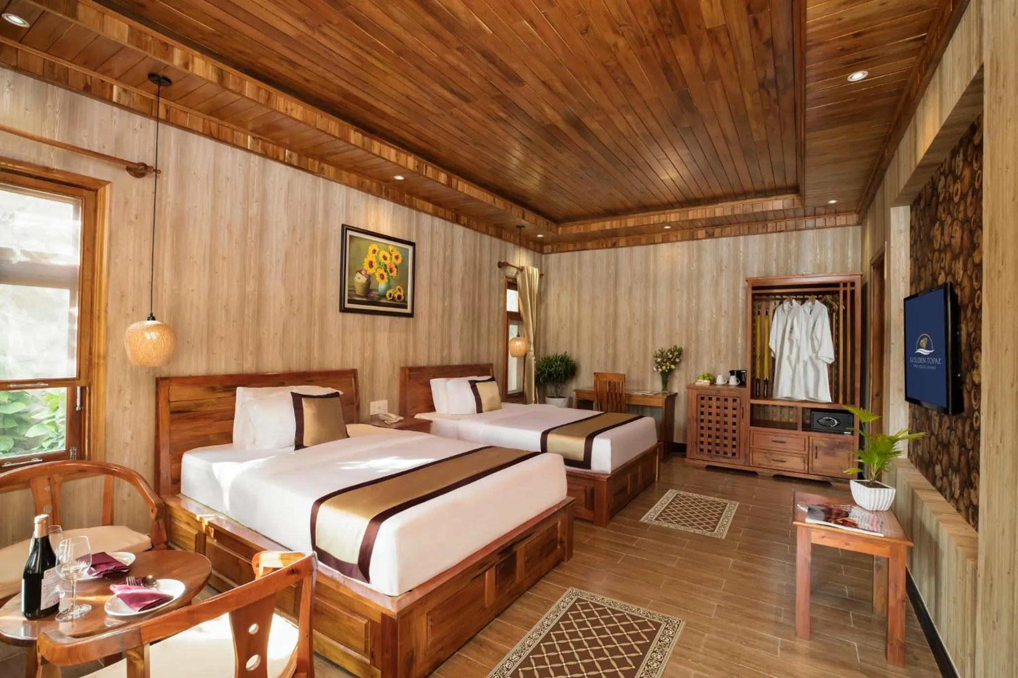 Bed in Golden Topaz Phu Quoc Resort