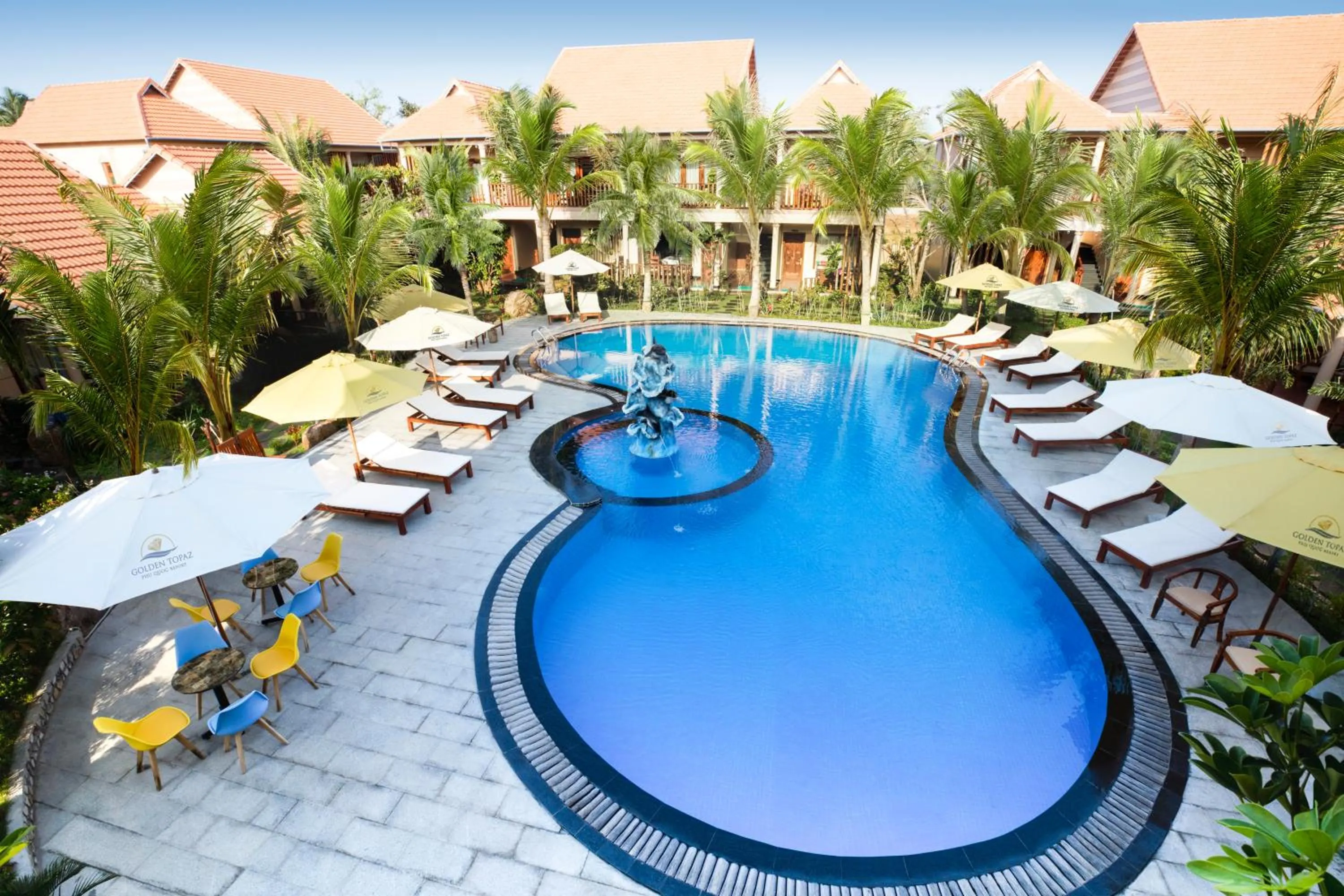 Pool view in Golden Topaz Phu Quoc Resort