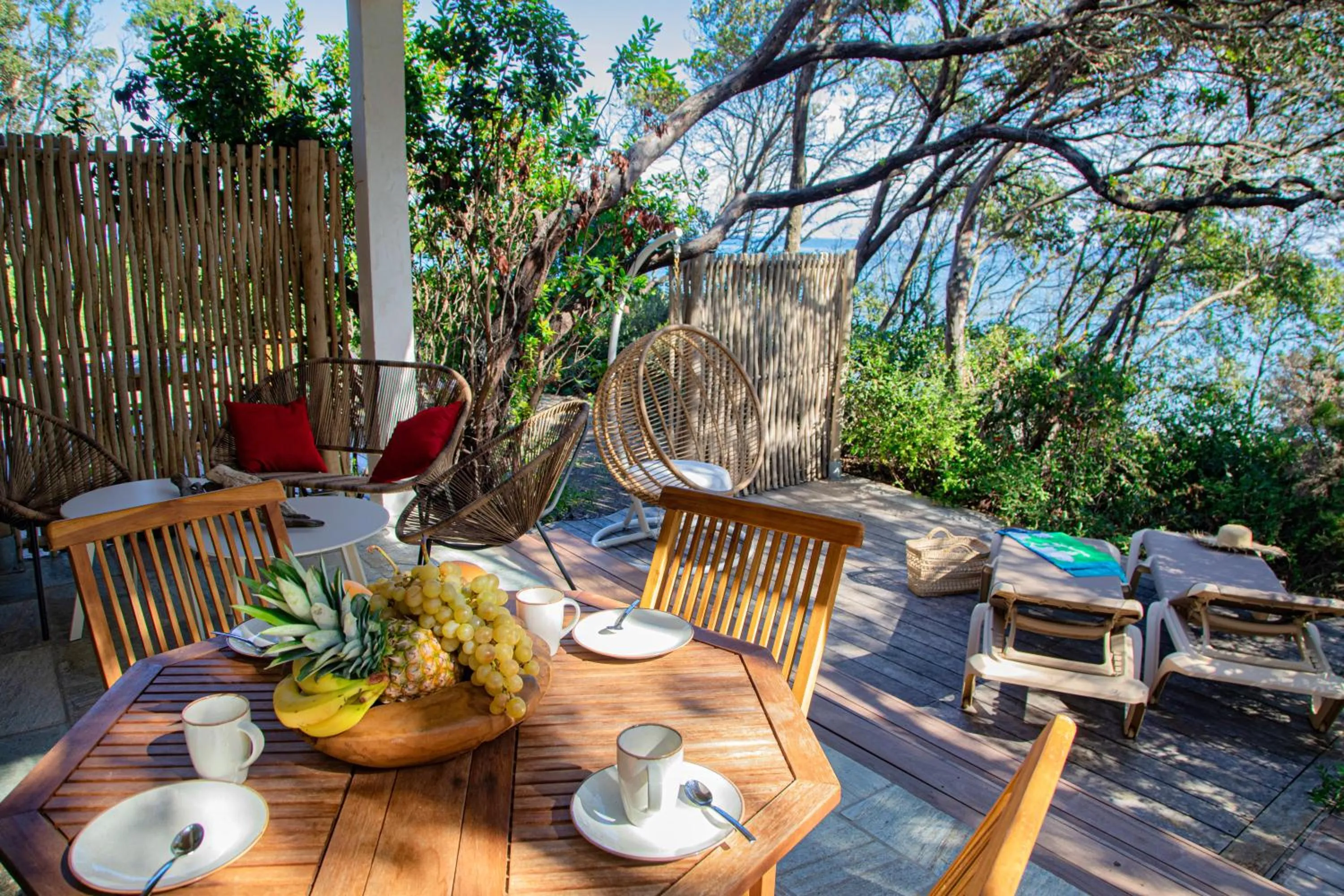 Patio in BAGHEERA Village Naturiste