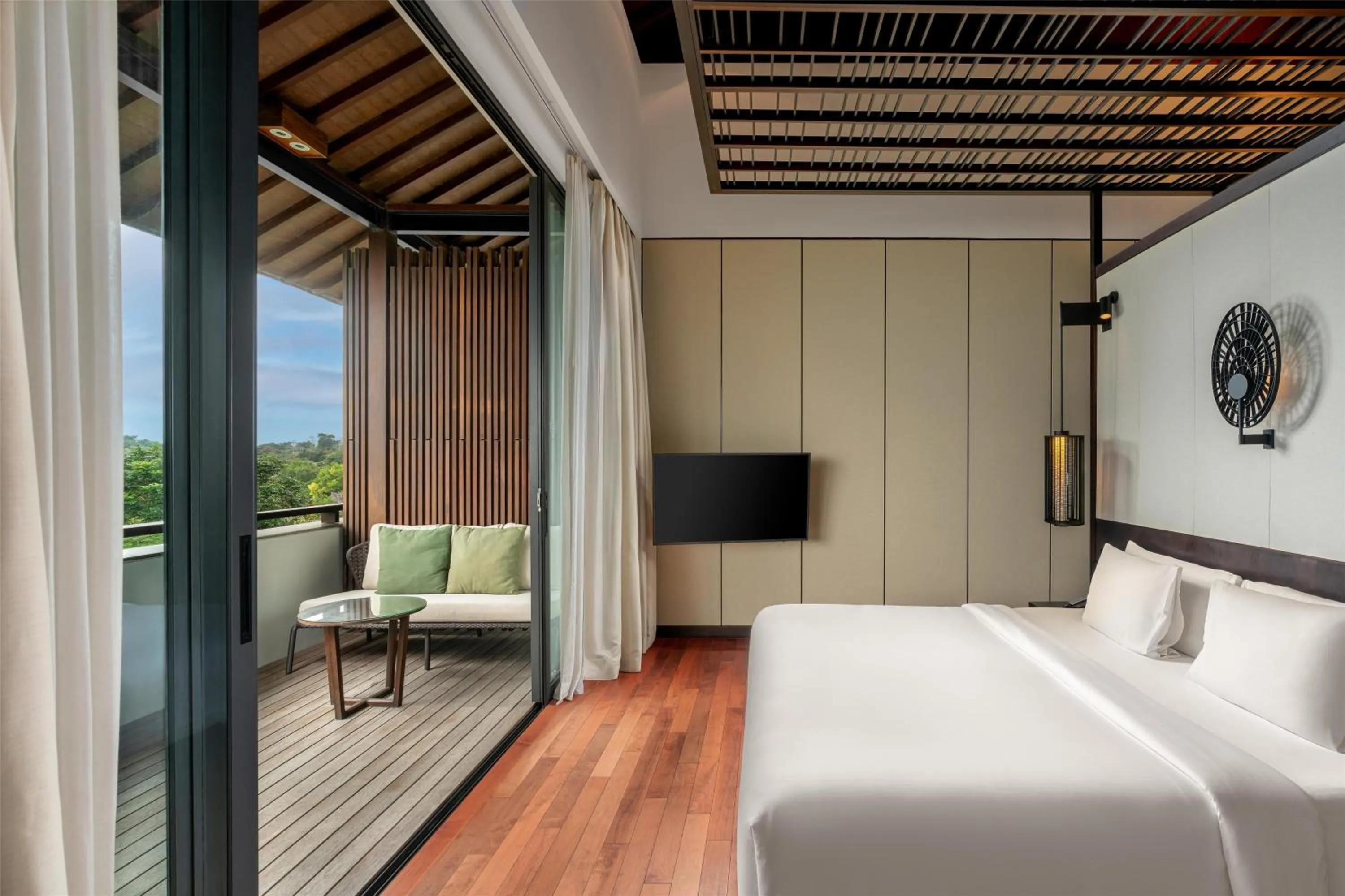 Photo of the whole room, Bed in Radisson Blu Bali Uluwatu