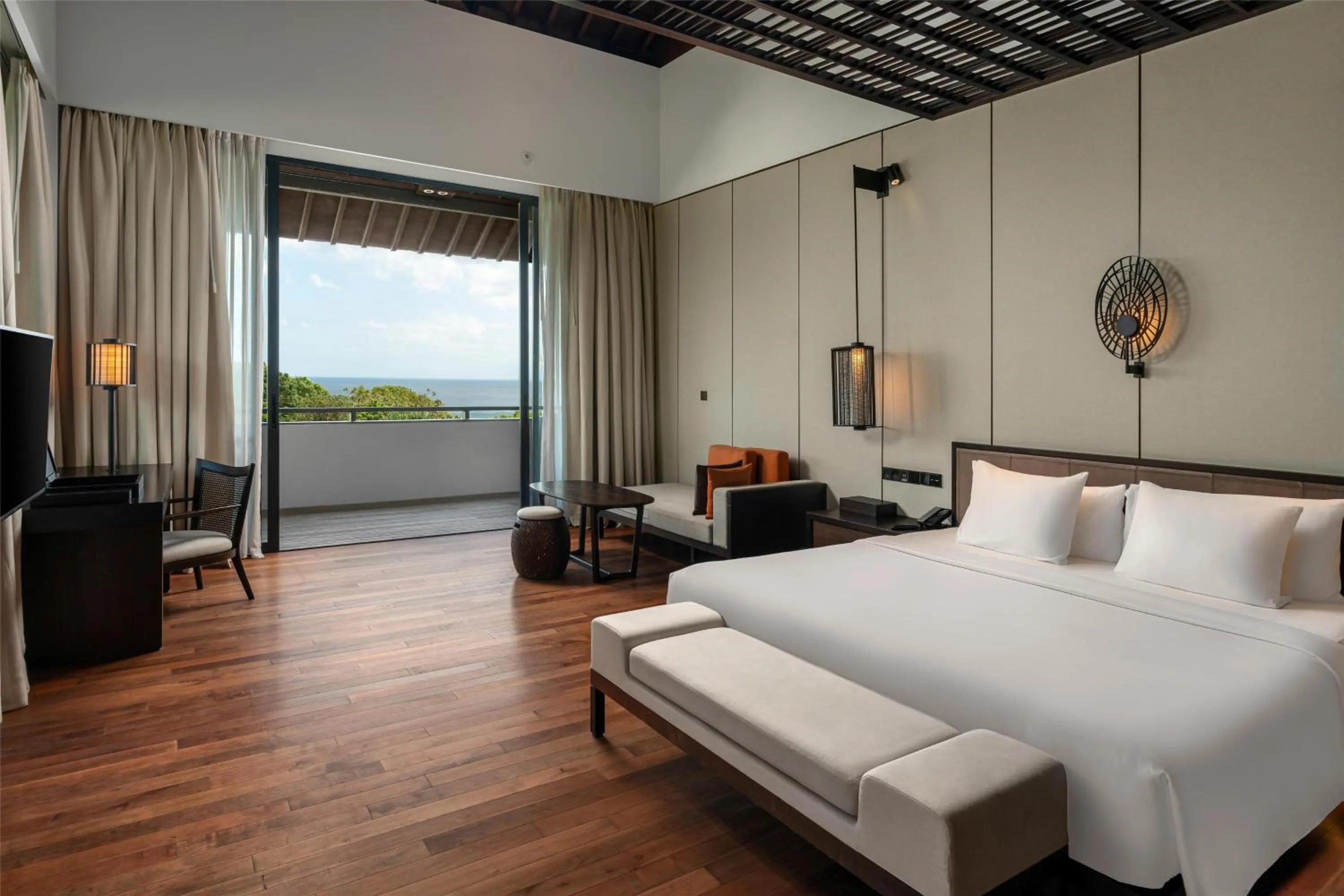 Photo of the whole room, Bed in Radisson Blu Bali Uluwatu