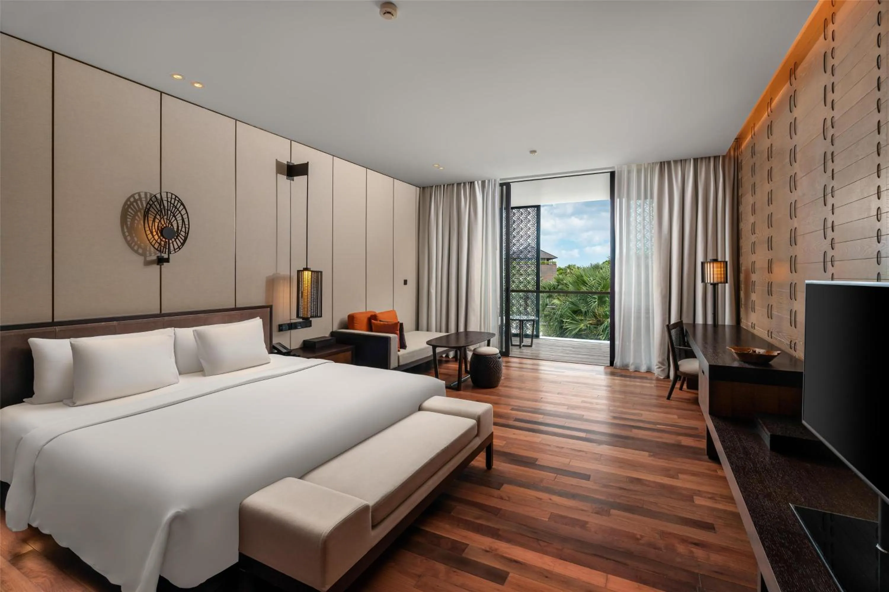 Bedroom, Bed in Radisson Blu Bali Uluwatu