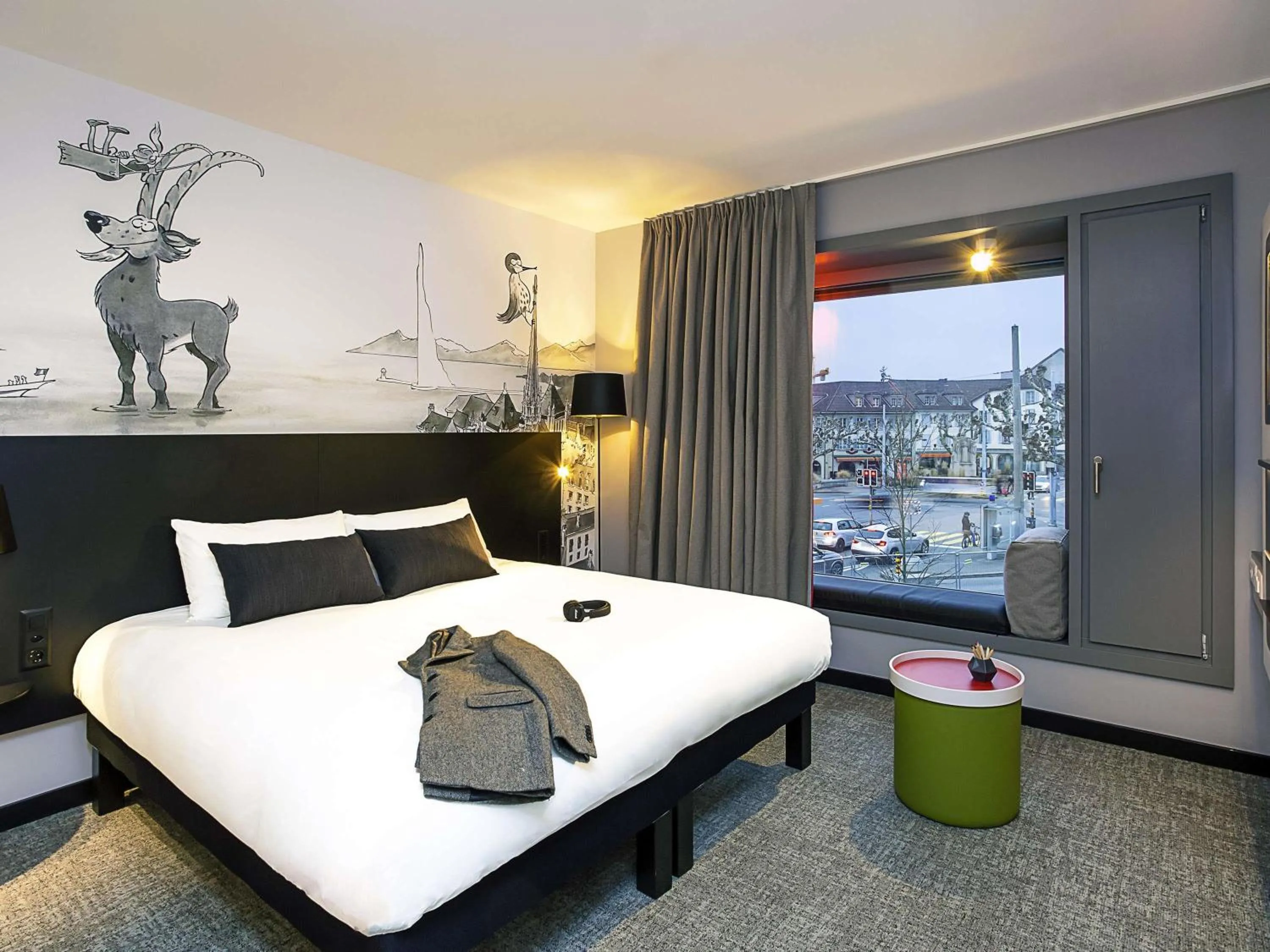 Bedroom, Bed in ibis Styles Genève Carouge