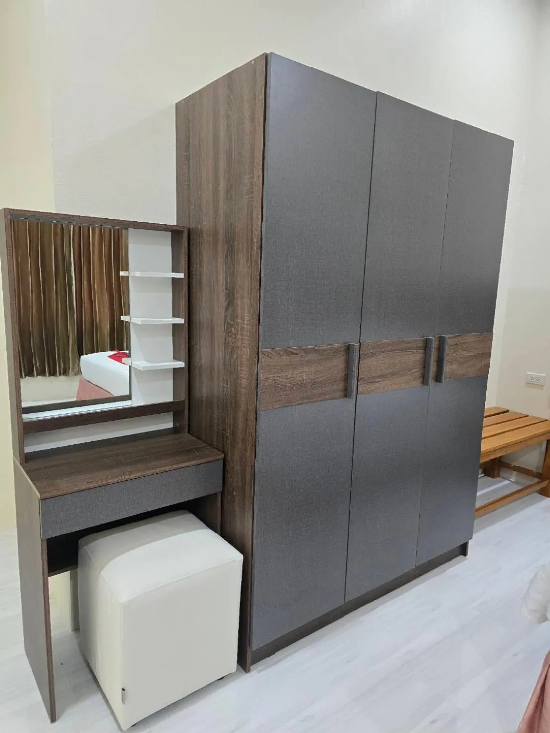 Bed in Natural Samui Hotel