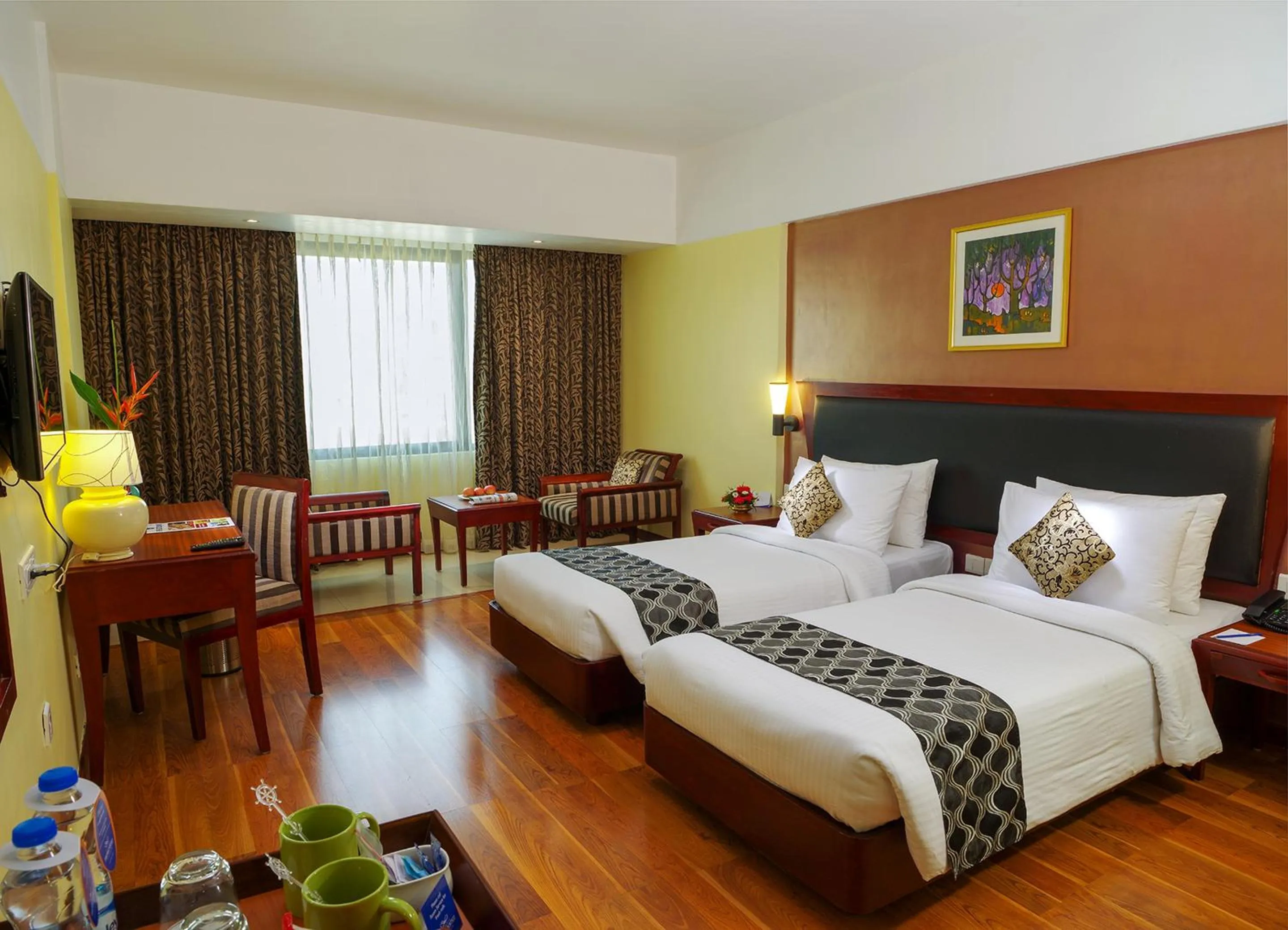 Bedroom, Bed in Classic Sarovar Portico Trivandrum