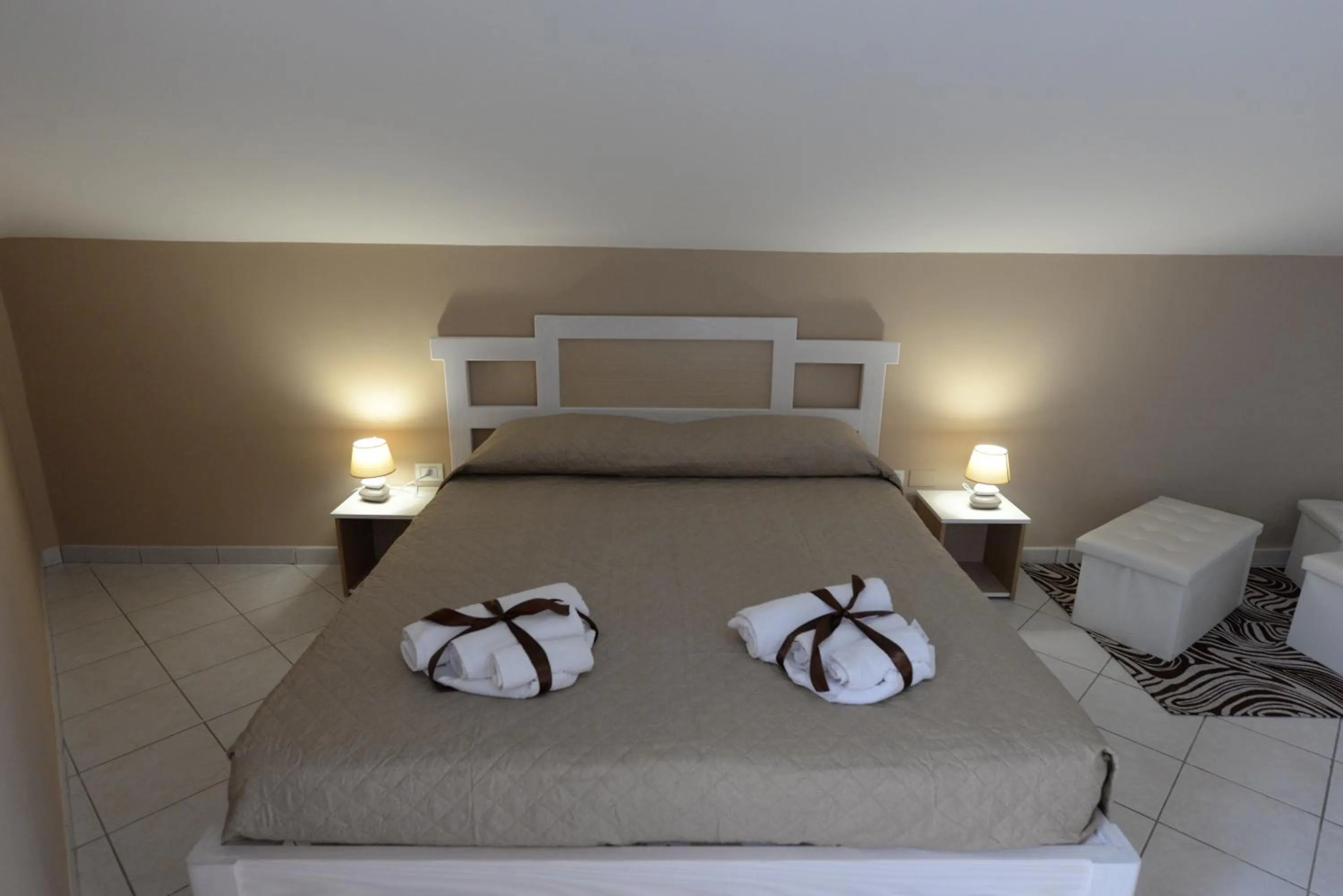Bed in Villa Saturno