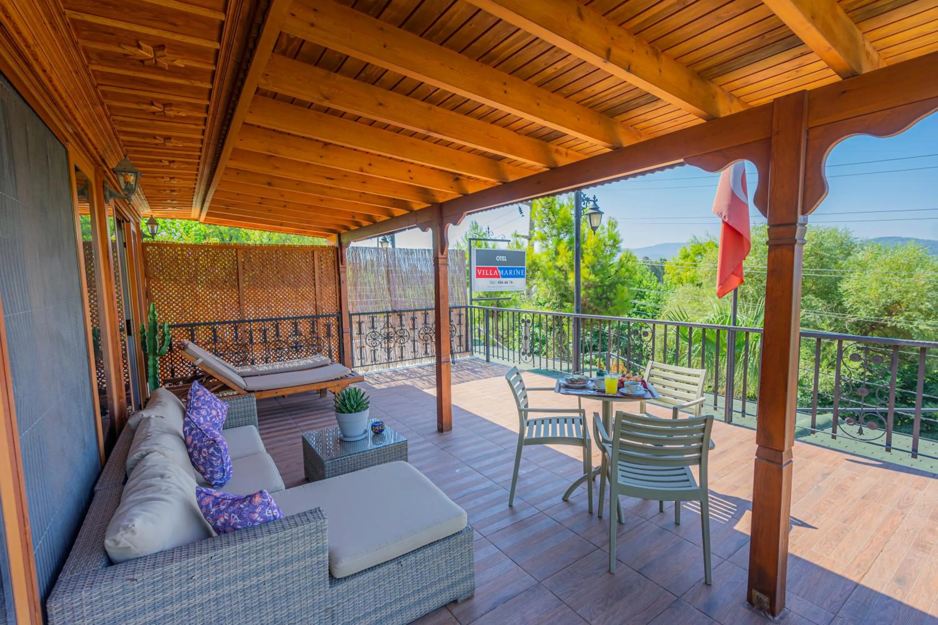 Balcony/Terrace in Villa Marine Hotel