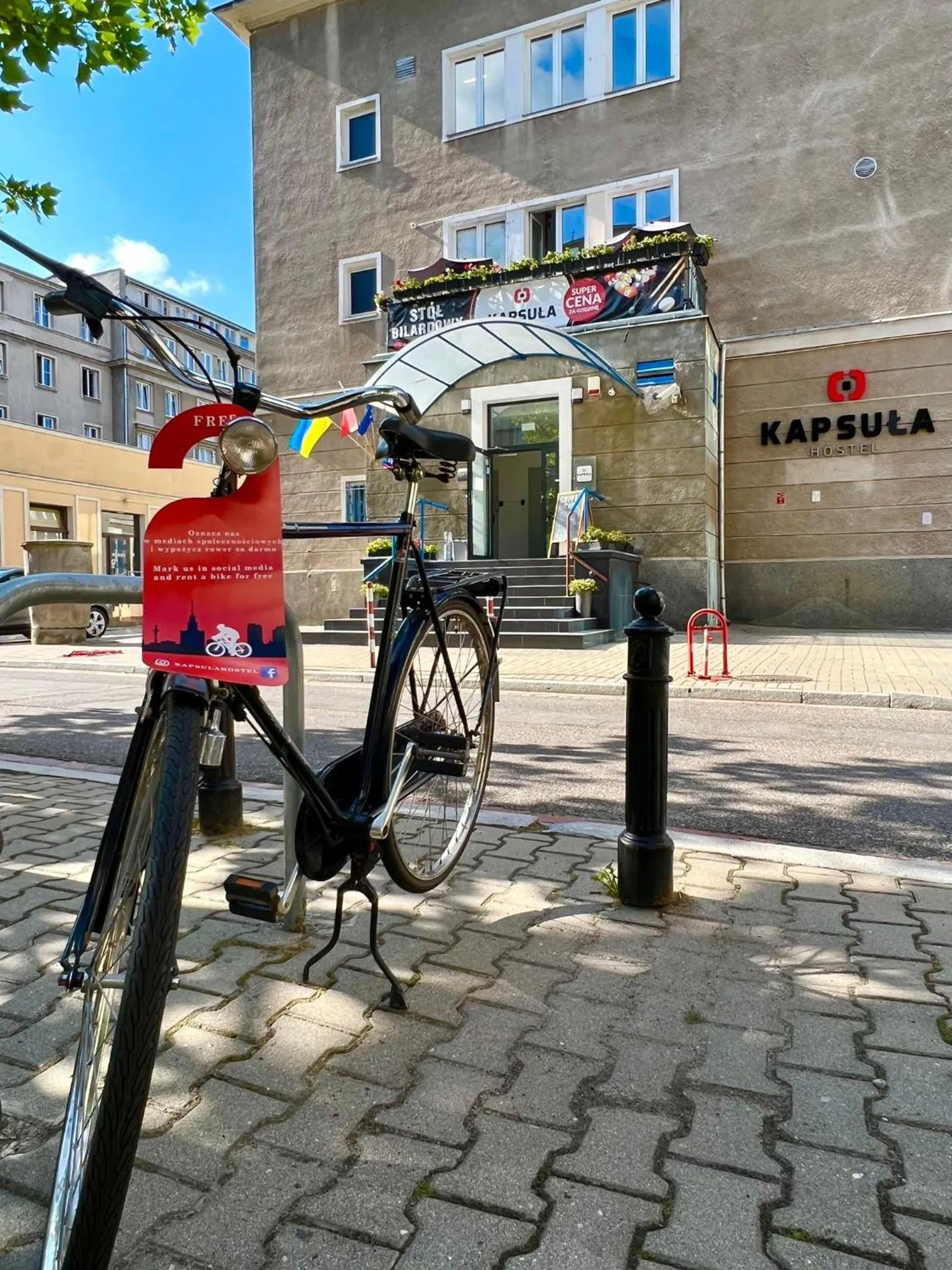 Cycling in Kapsuła Hostel Warszawa