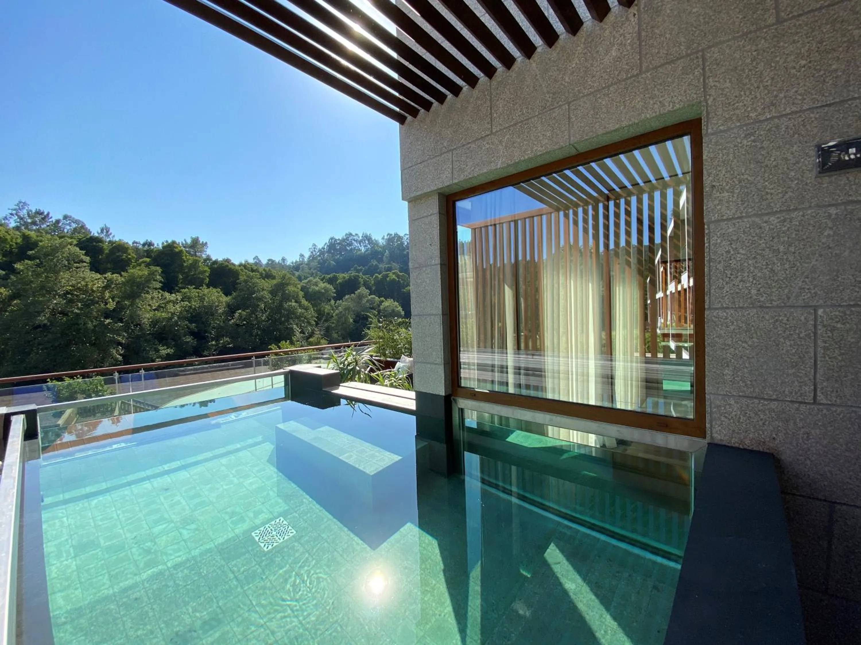 Pool view in Hotel Rural Vale Do Rio