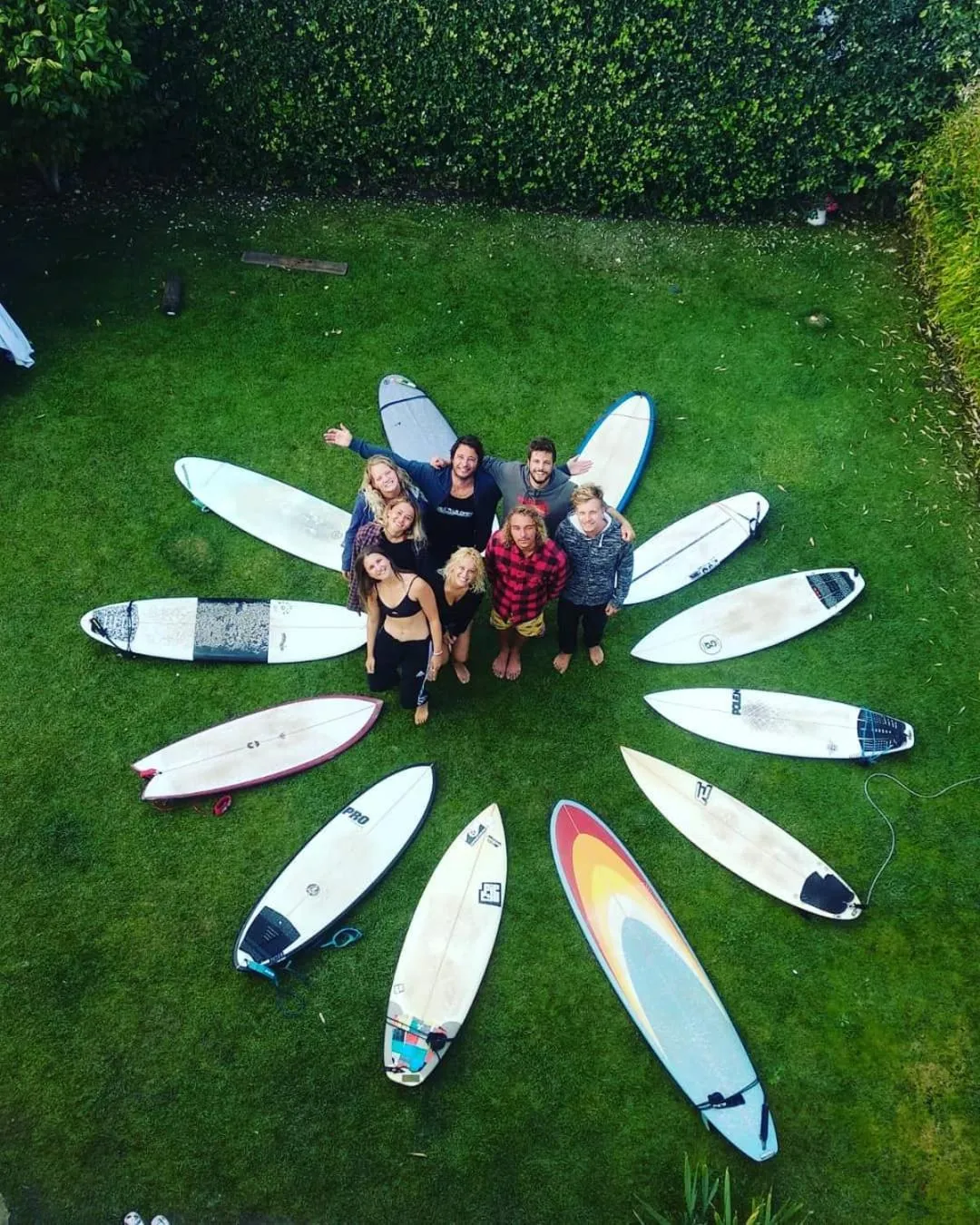 People in Captain's Log House