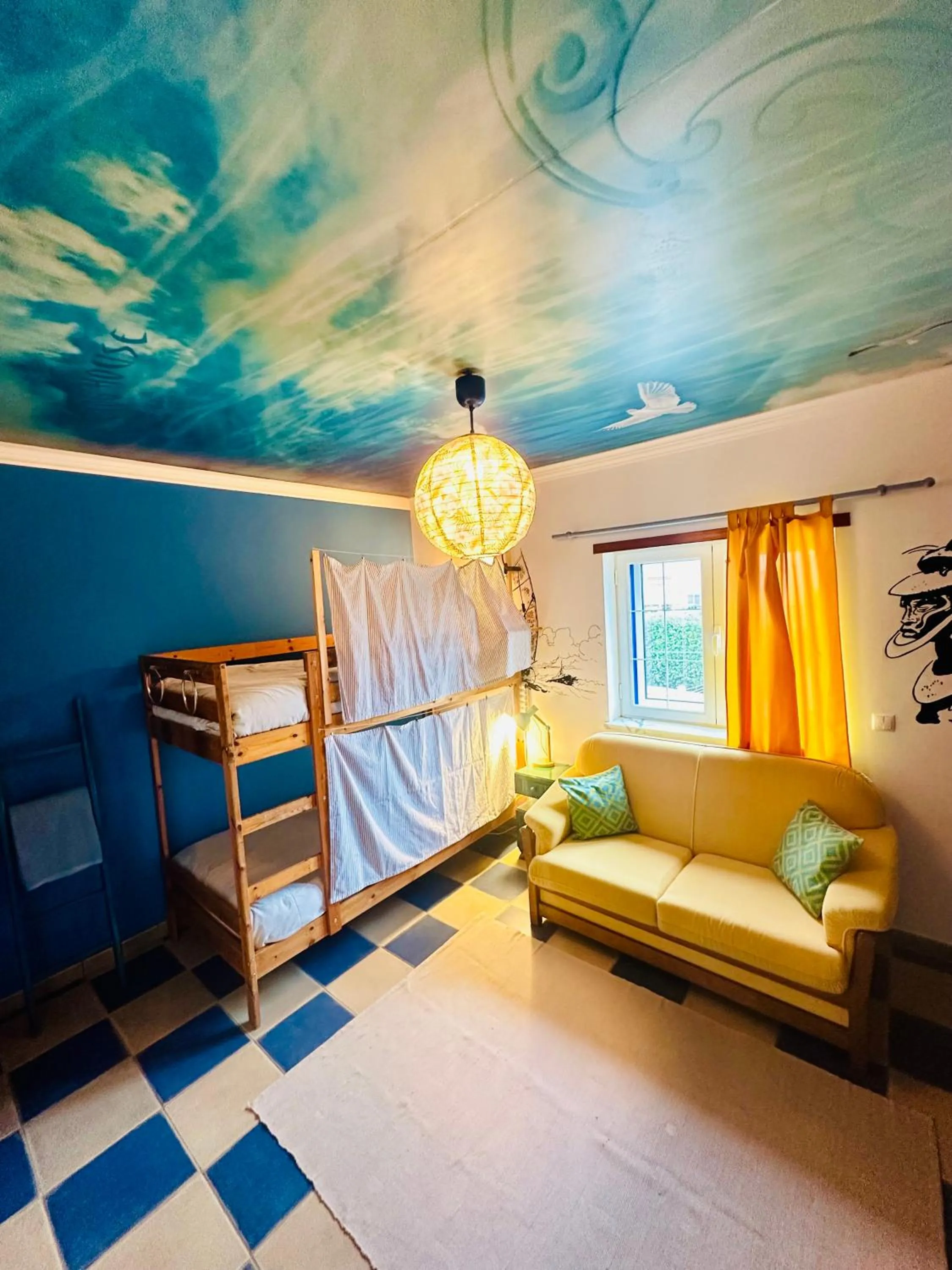 People, Bed in Captain's Log House