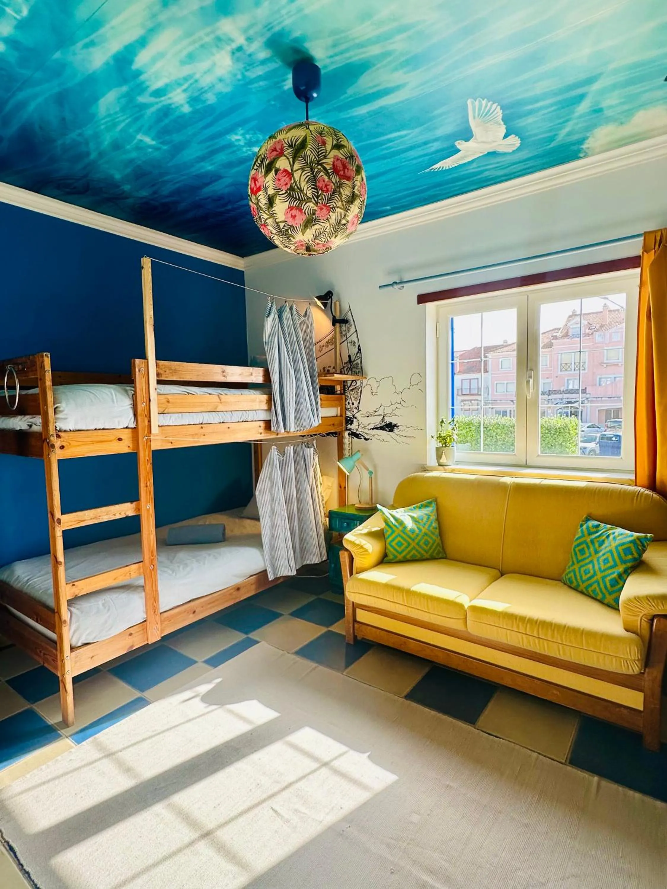 People, Bed in Captain's Log House