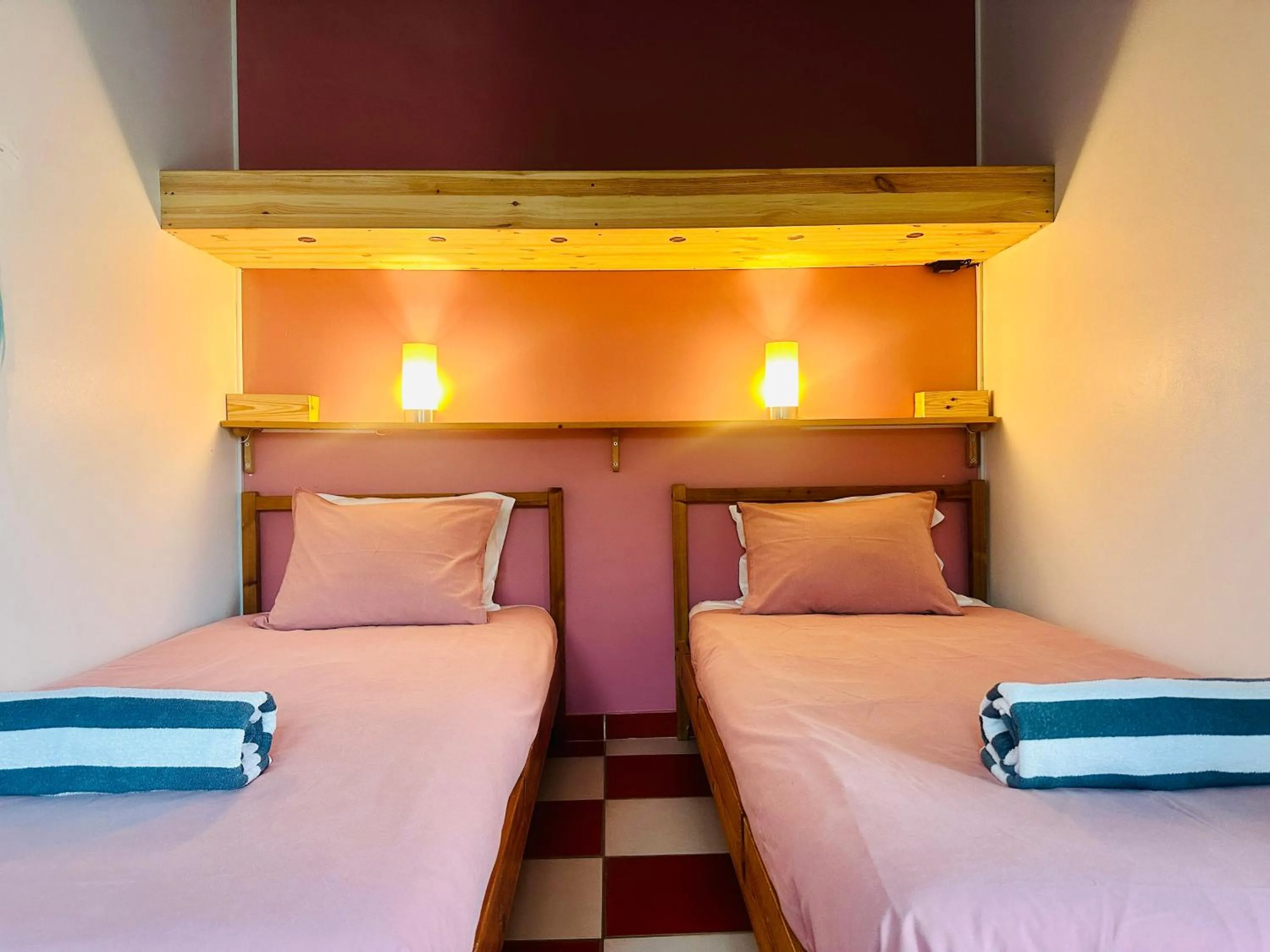 Bed in Captain's Log House