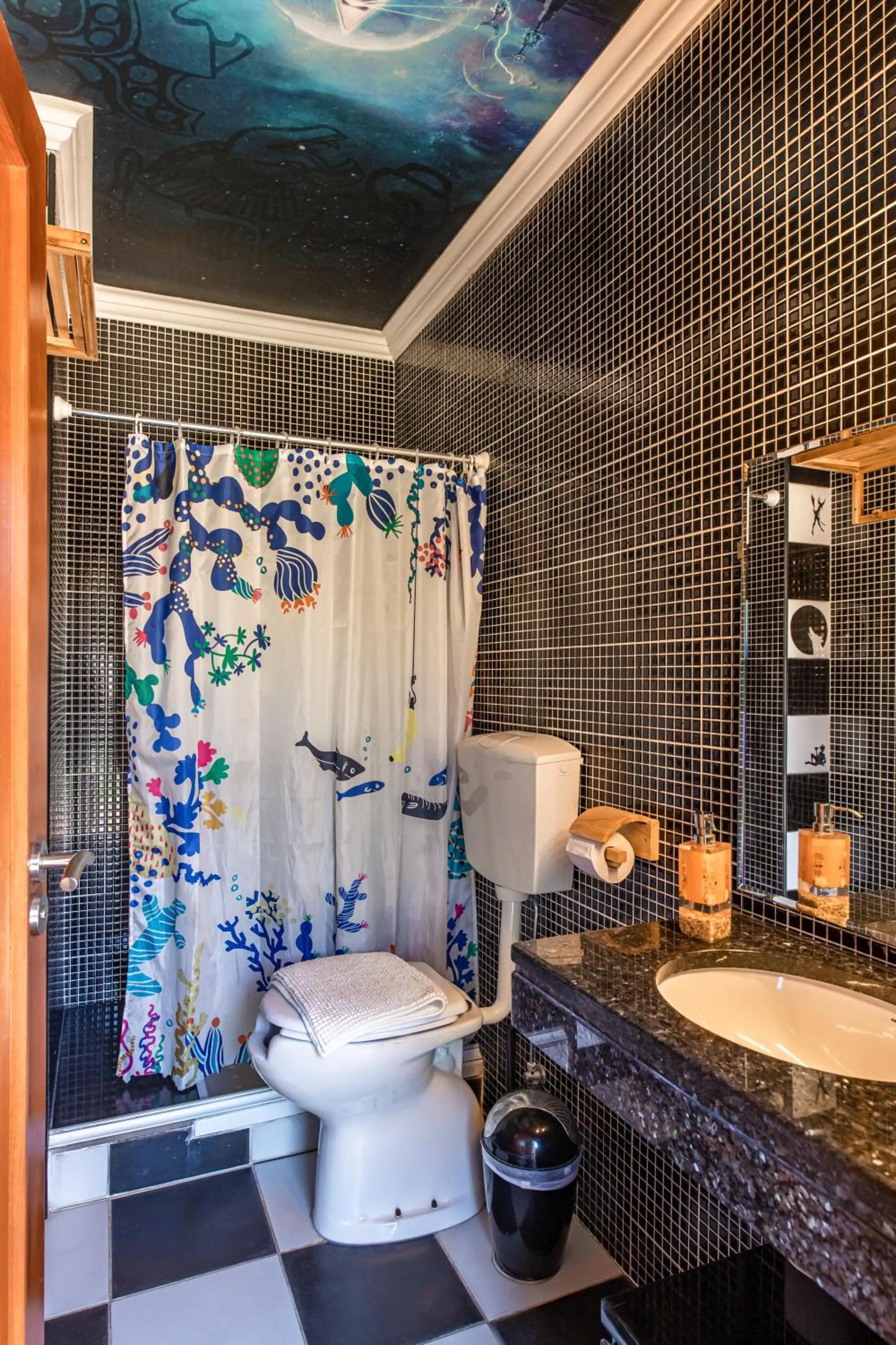 Bathroom in Captain's Log House
