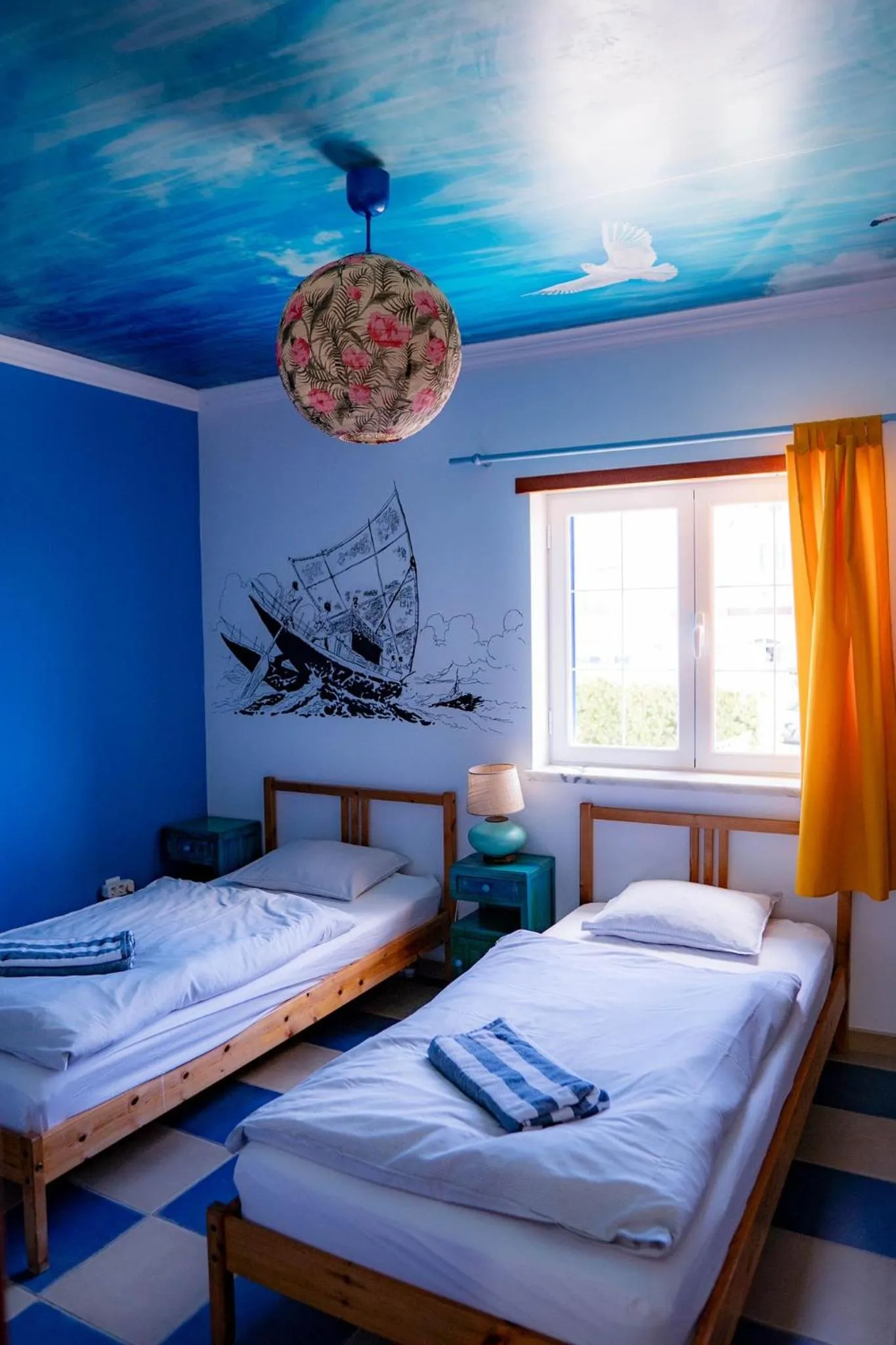 People, Bed in Captain's Log House