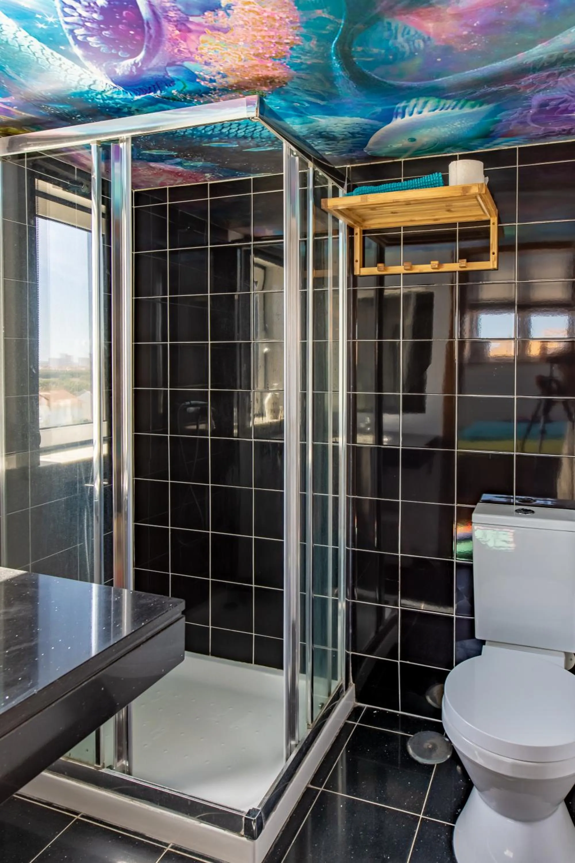 Bathroom in Captain's Log House