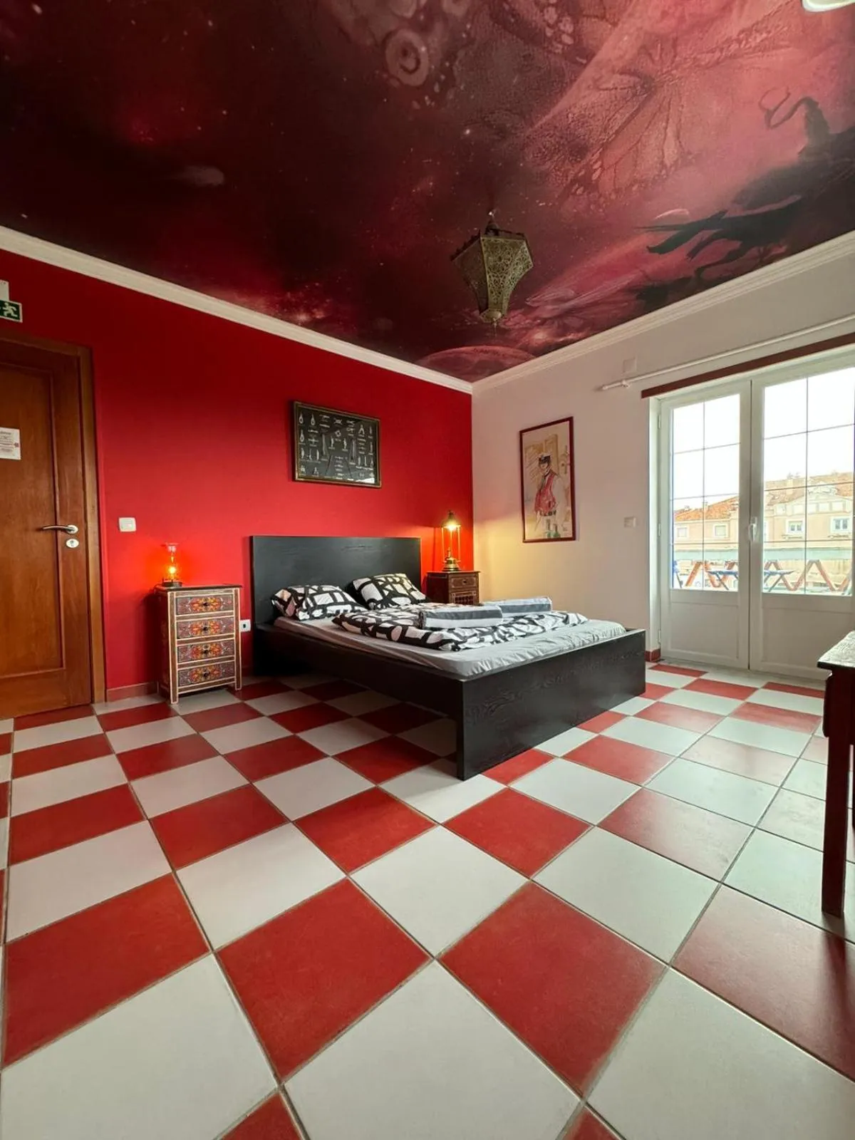 View (from property/room), Bed in Captain's Log House