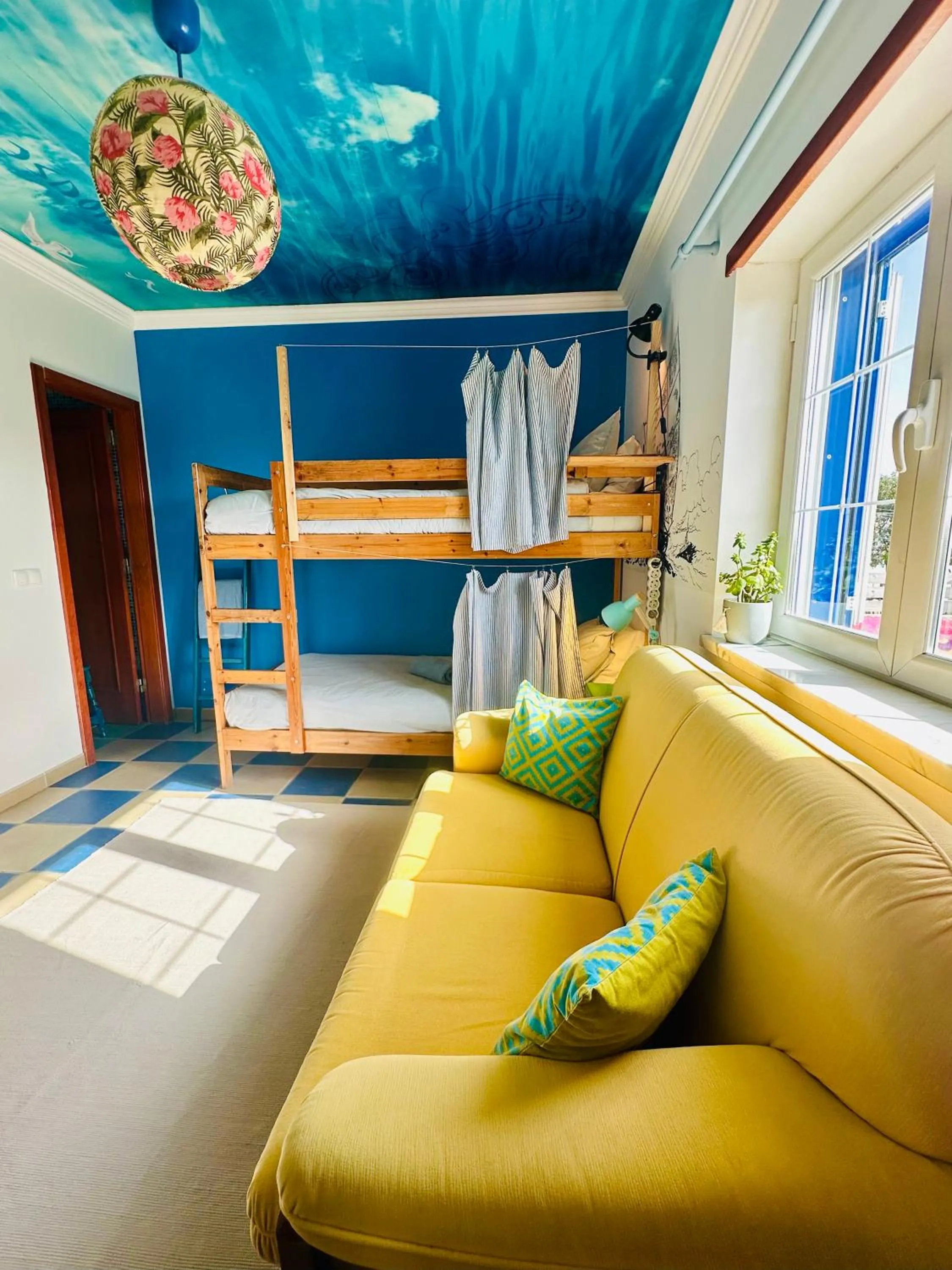 People, Bed in Captain's Log House