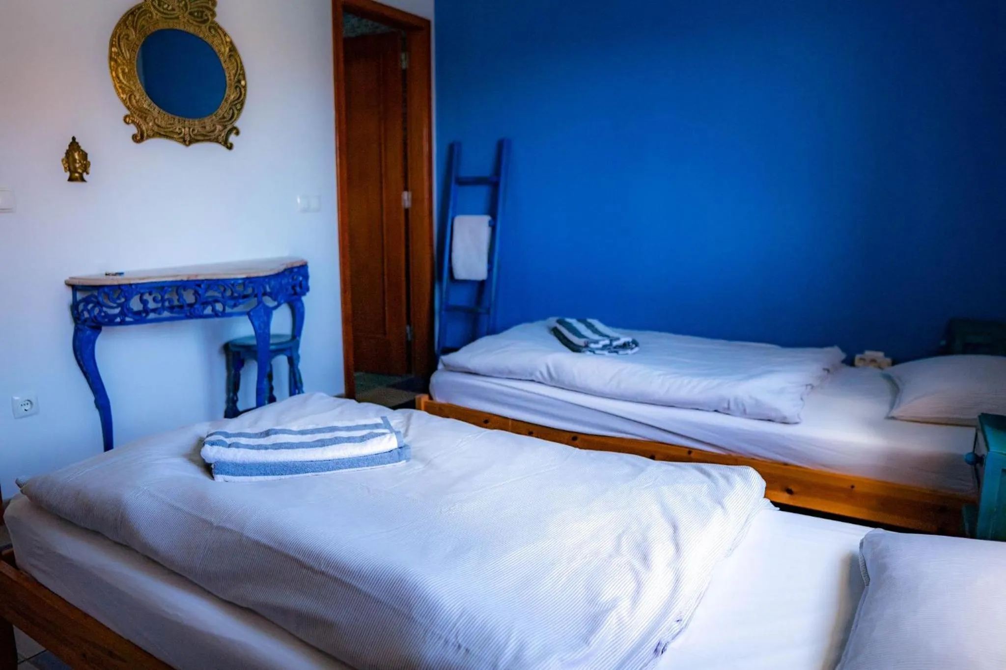 People, Bed in Captain's Log House