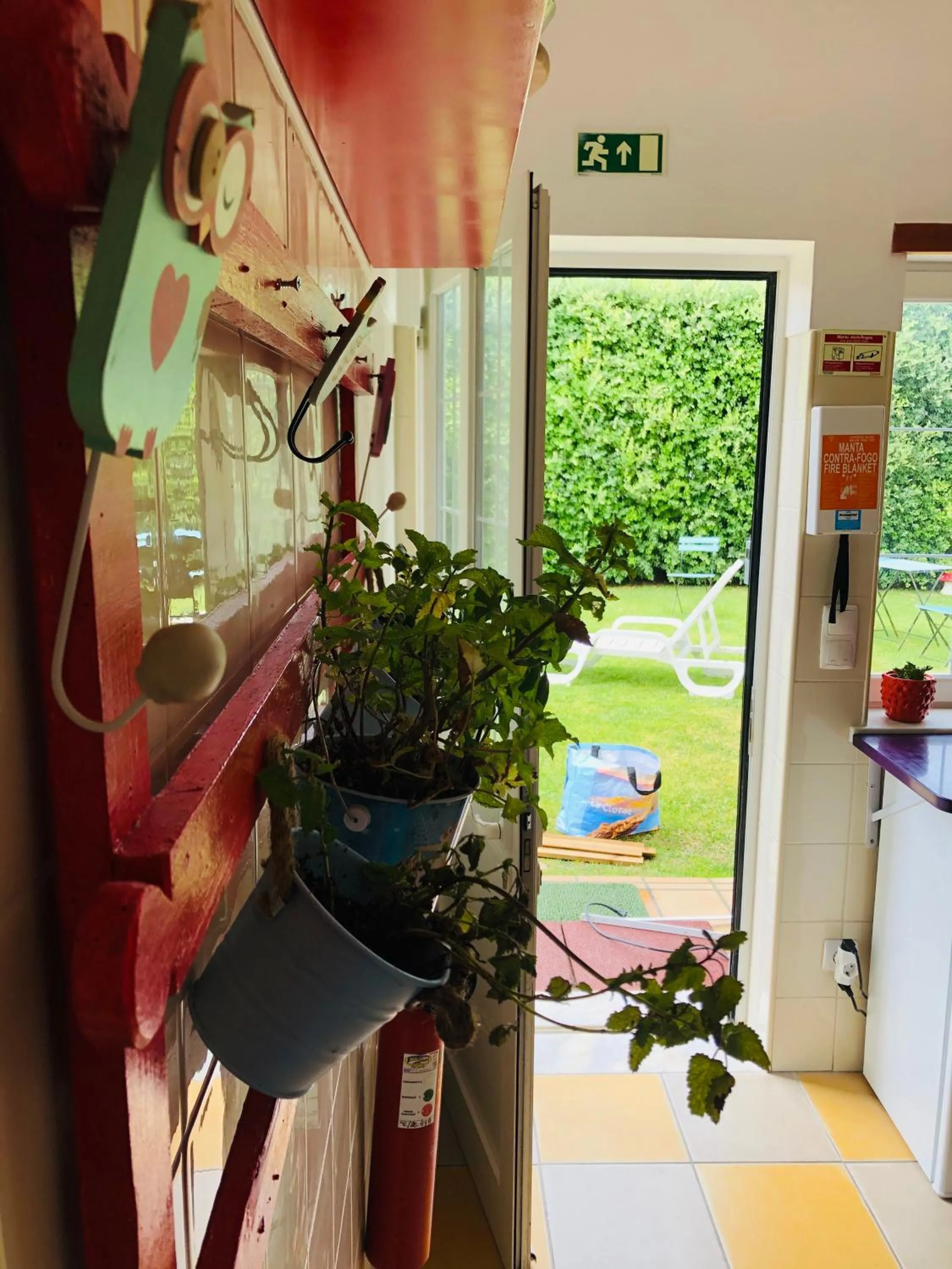Communal kitchen in Captain's Log House