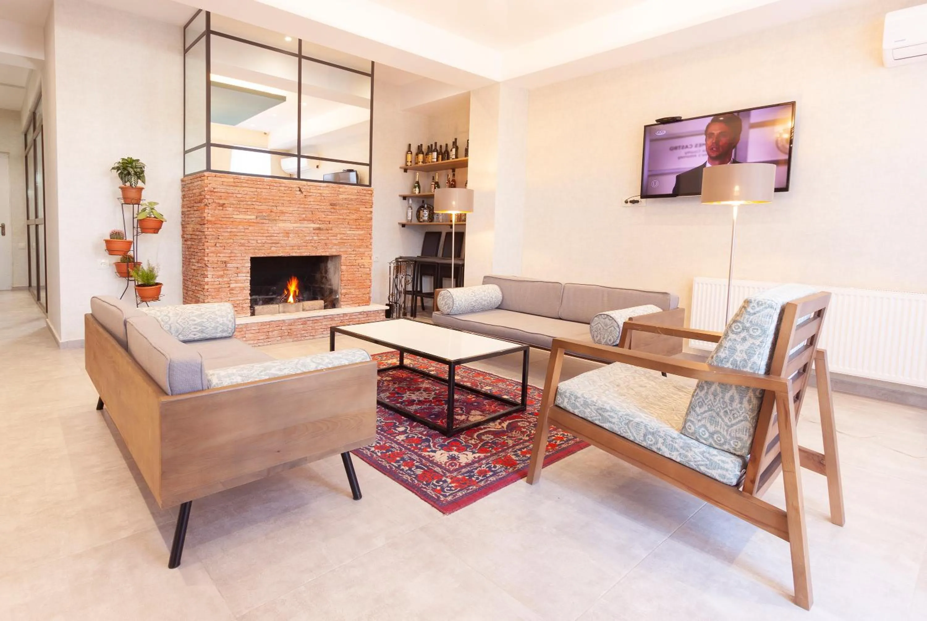 Lobby or reception in Hotel Amser