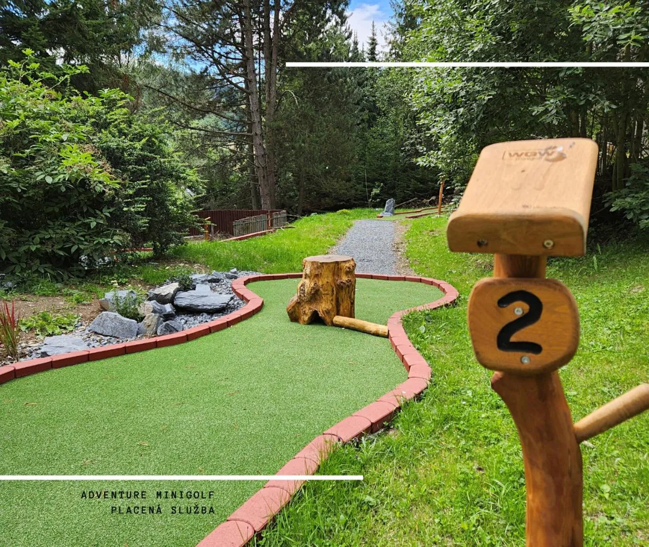 Children play ground in Depandance hotelu Kamzík