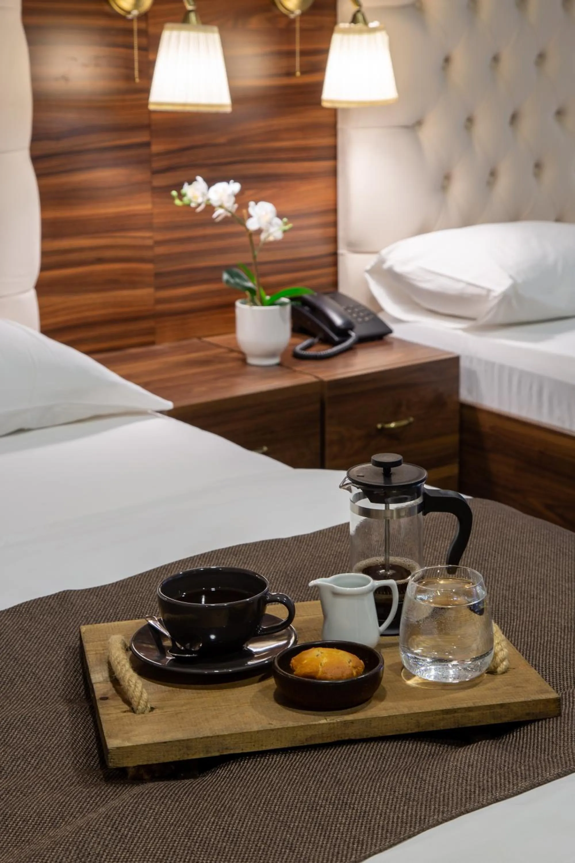 Drinks, Bed in Vita Suites Karaköy