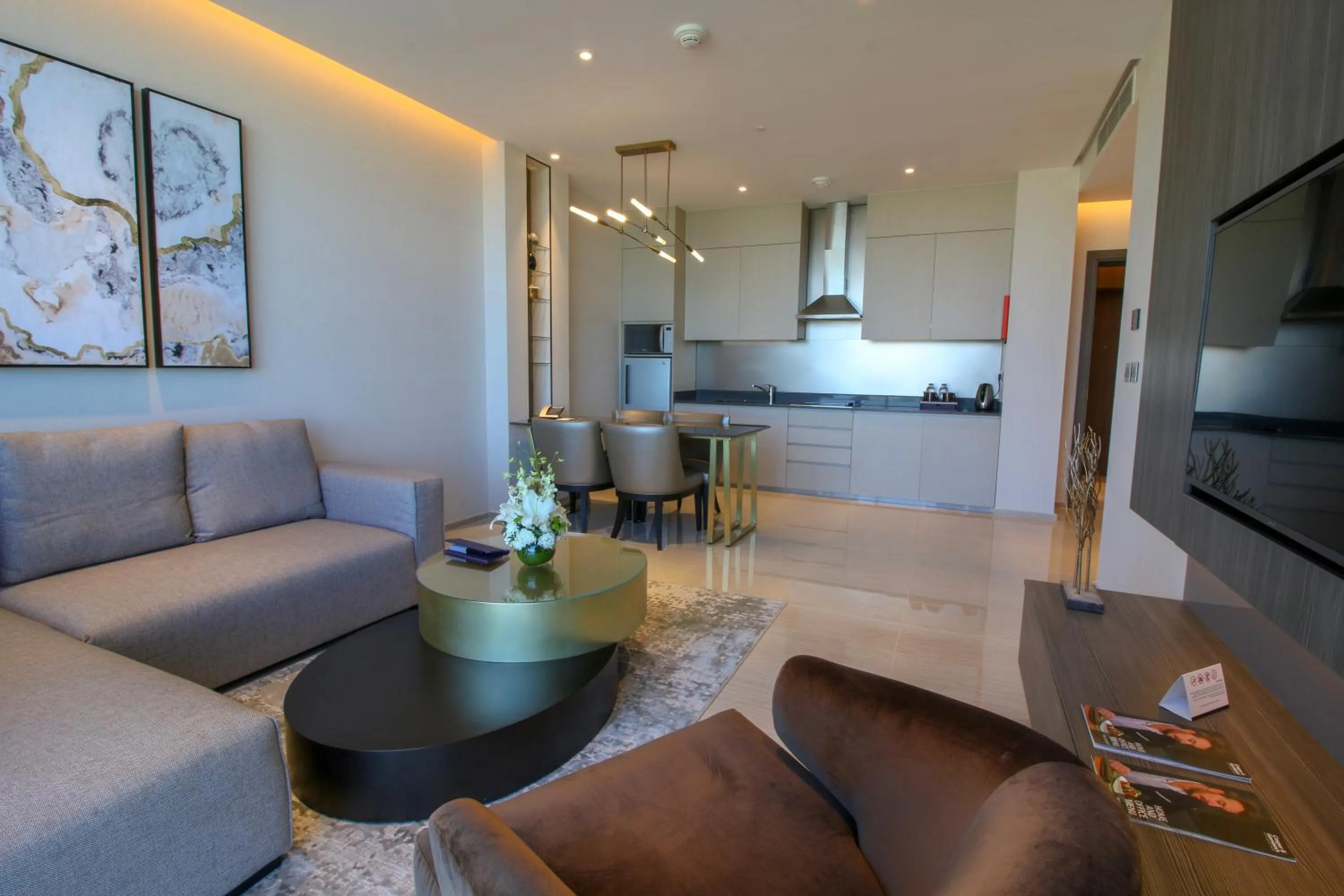 Living room in Views Hotel & Residences - Emaar King Abdullah Economic City