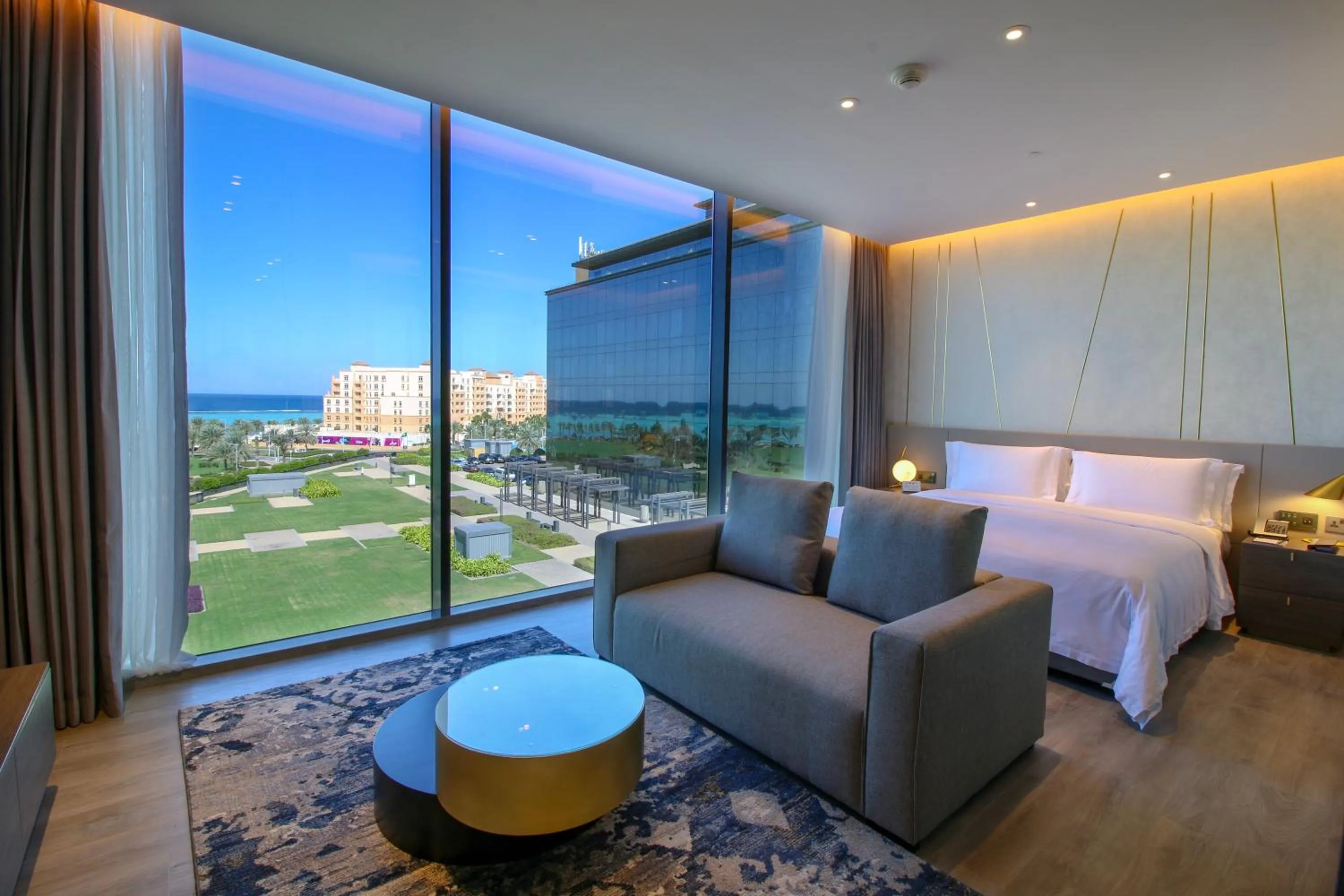 Living room in Views Hotel & Residences - Emaar King Abdullah Economic City